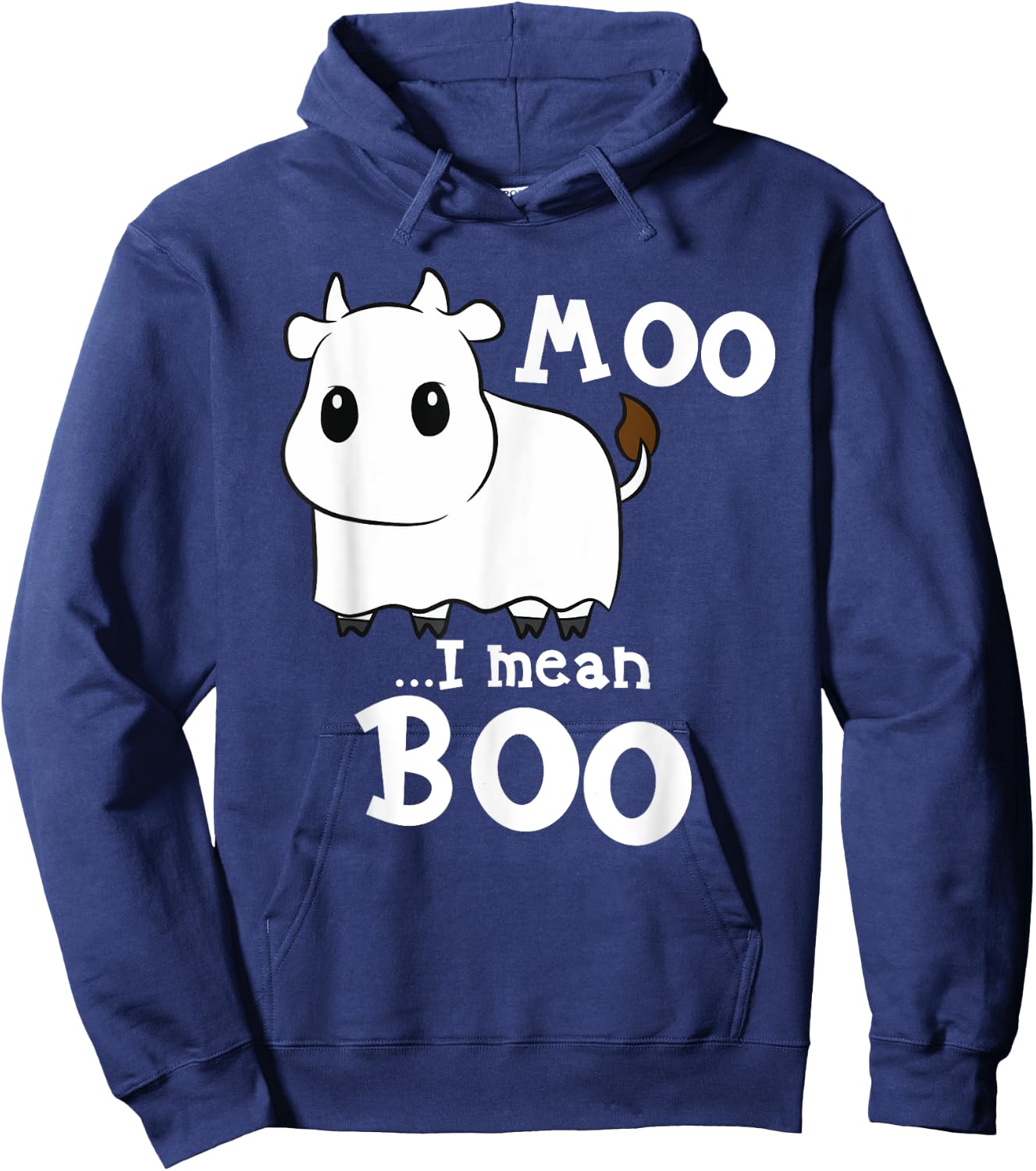 Funny Cow Halloween Costume Cows Boo Hoodie - Hoodie | Navy