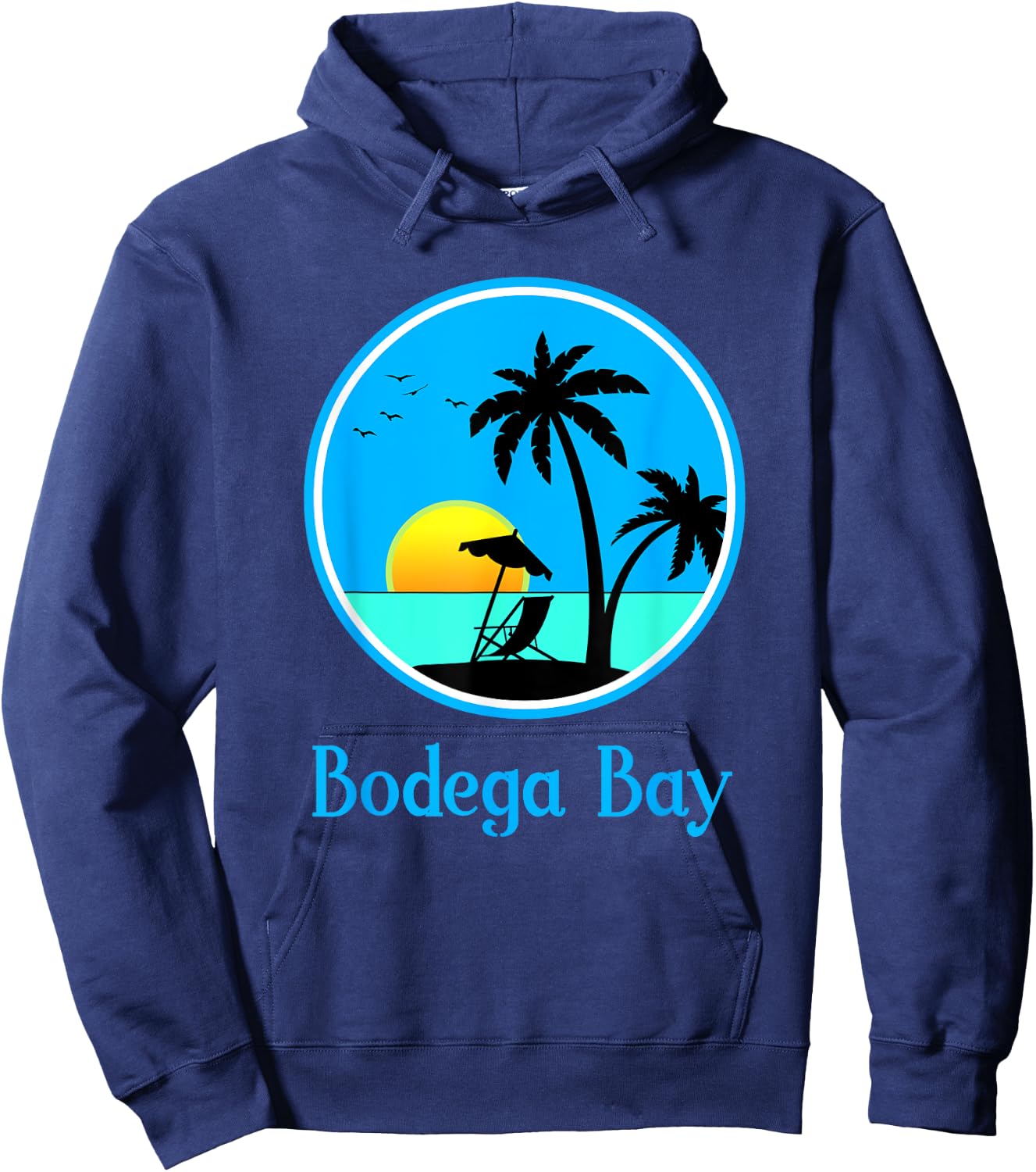 Bodega Bay Travel Vacation or Holiday Souvenir Gift Hoodie - Hoodie | Navy