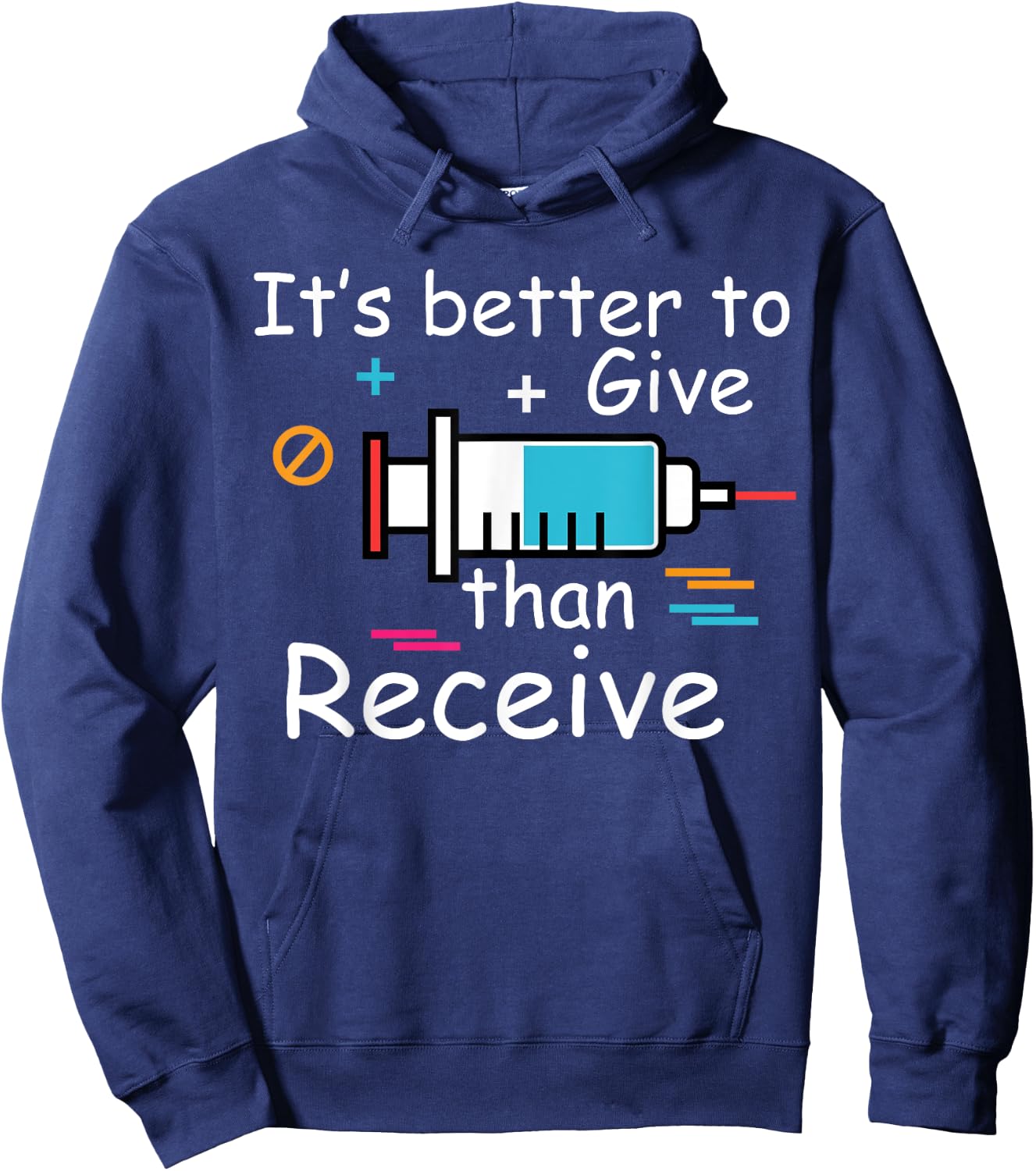 Flu Season Funny Flu Shot Doctor Medicine Health Vaccination Hoodie - Hoodie | Navy