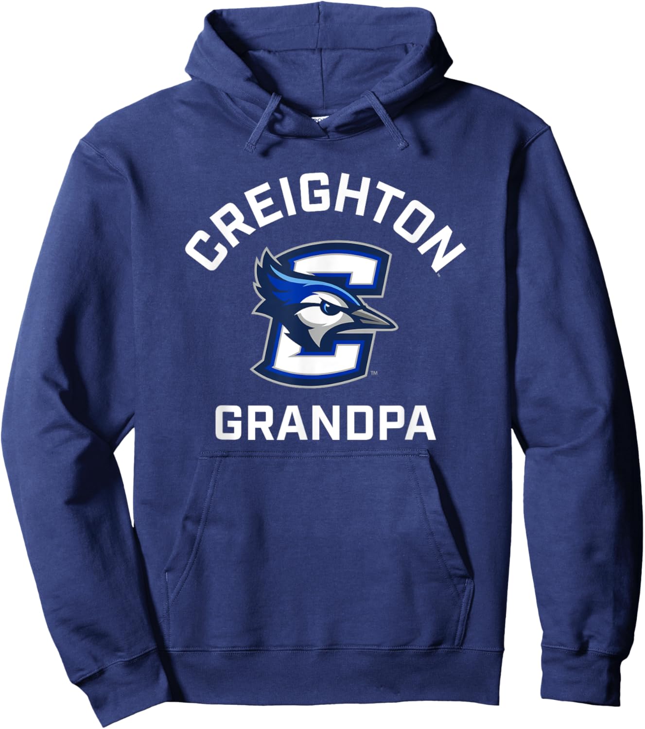 Creighton University Bluejays Arched Grandpa Hoodie - Hoodie | Navy
