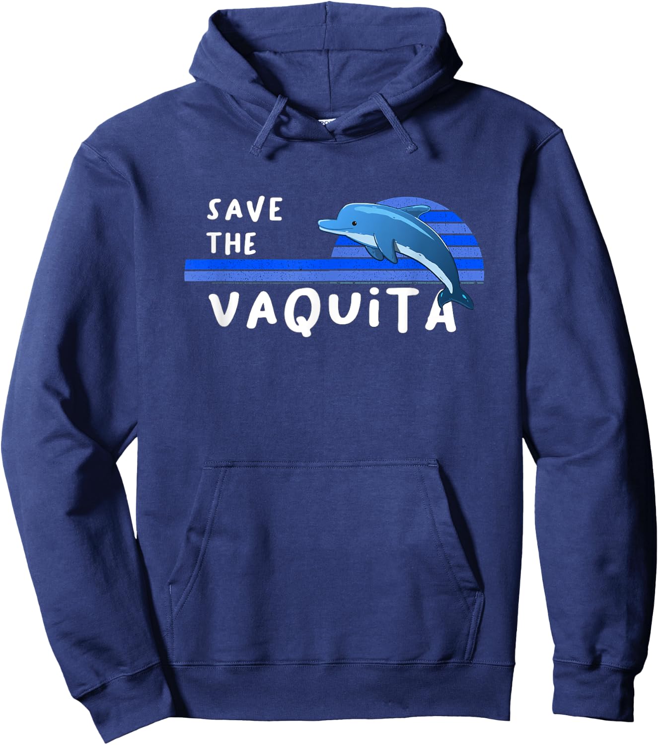 Save the Vaquita Hoodie - Hoodie | Navy