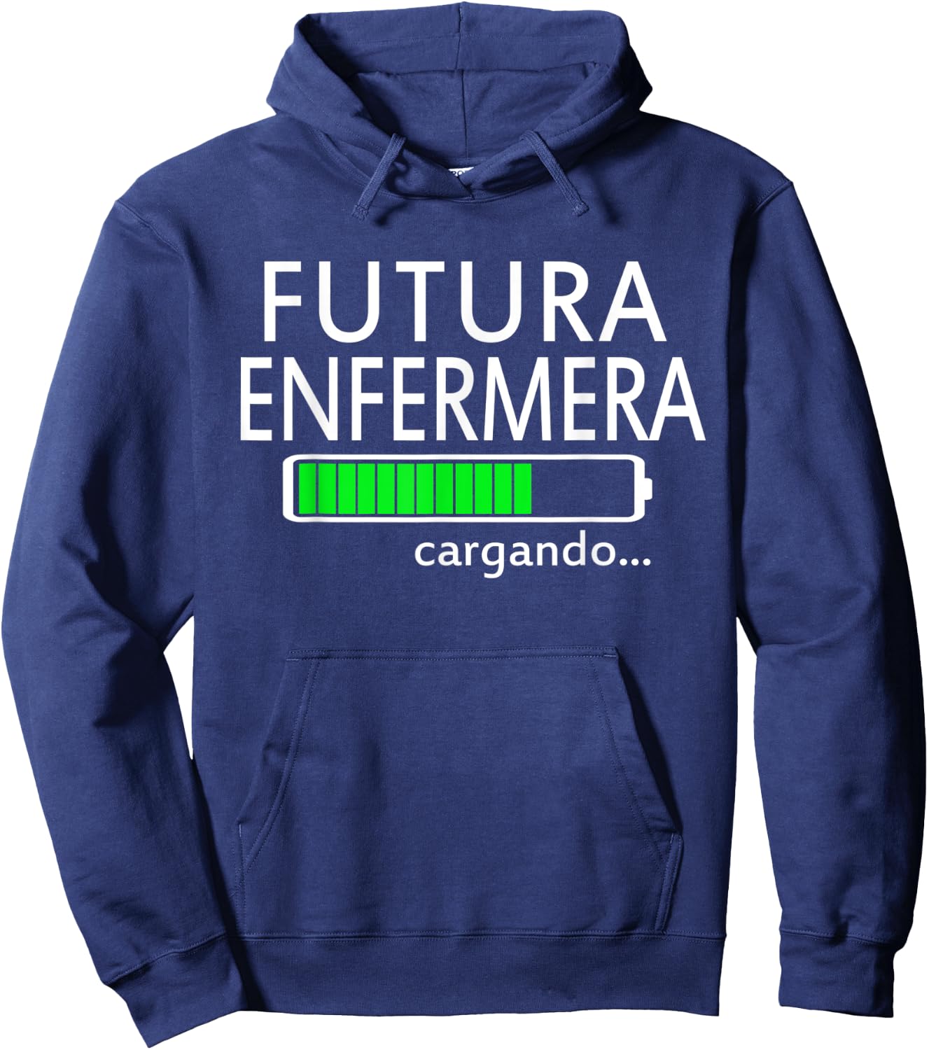 Futura Enfermera Cargando Spanish Future Female Nurse Hoodie - Hoodie | Navy