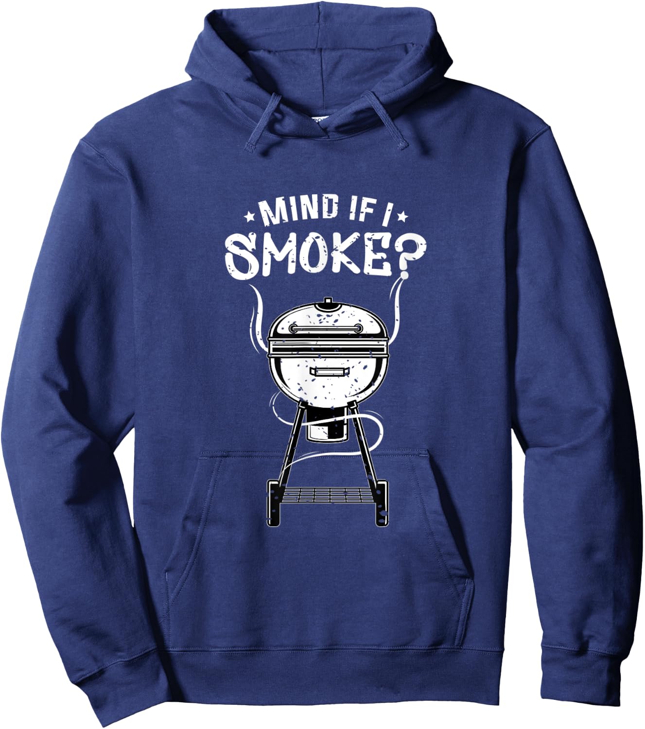 Funny BBQ Smoker & Grilling Men Gifts I Mind if I Smoke Hoodie - Hoodie | Navy