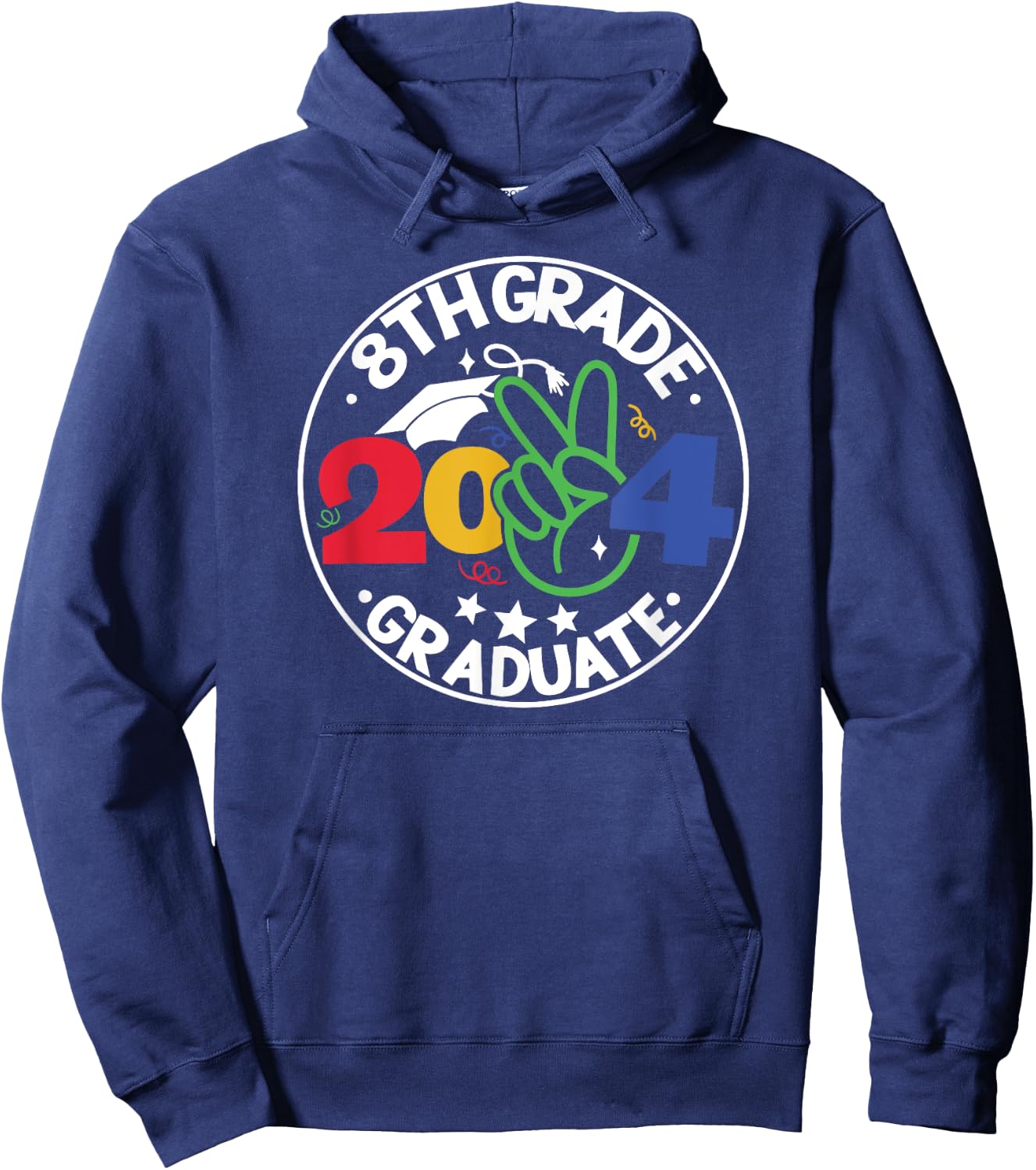 8th Eighth Grade Graduation 2024 Graduate Last Day of School Hoodie - Hoodie | Navy