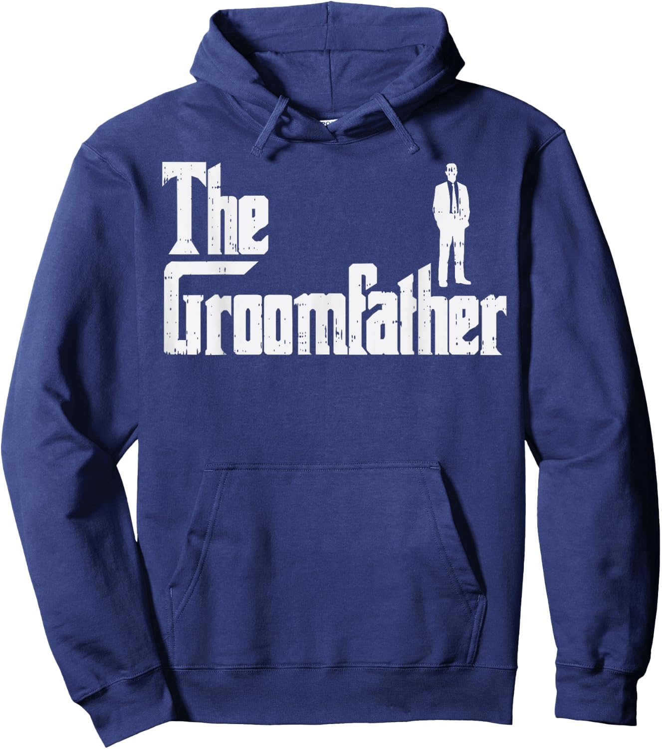 Groom Father Funny Wedding Party Rehearsal Dinner Dad Gift Hoodie - Hoodie | Navy