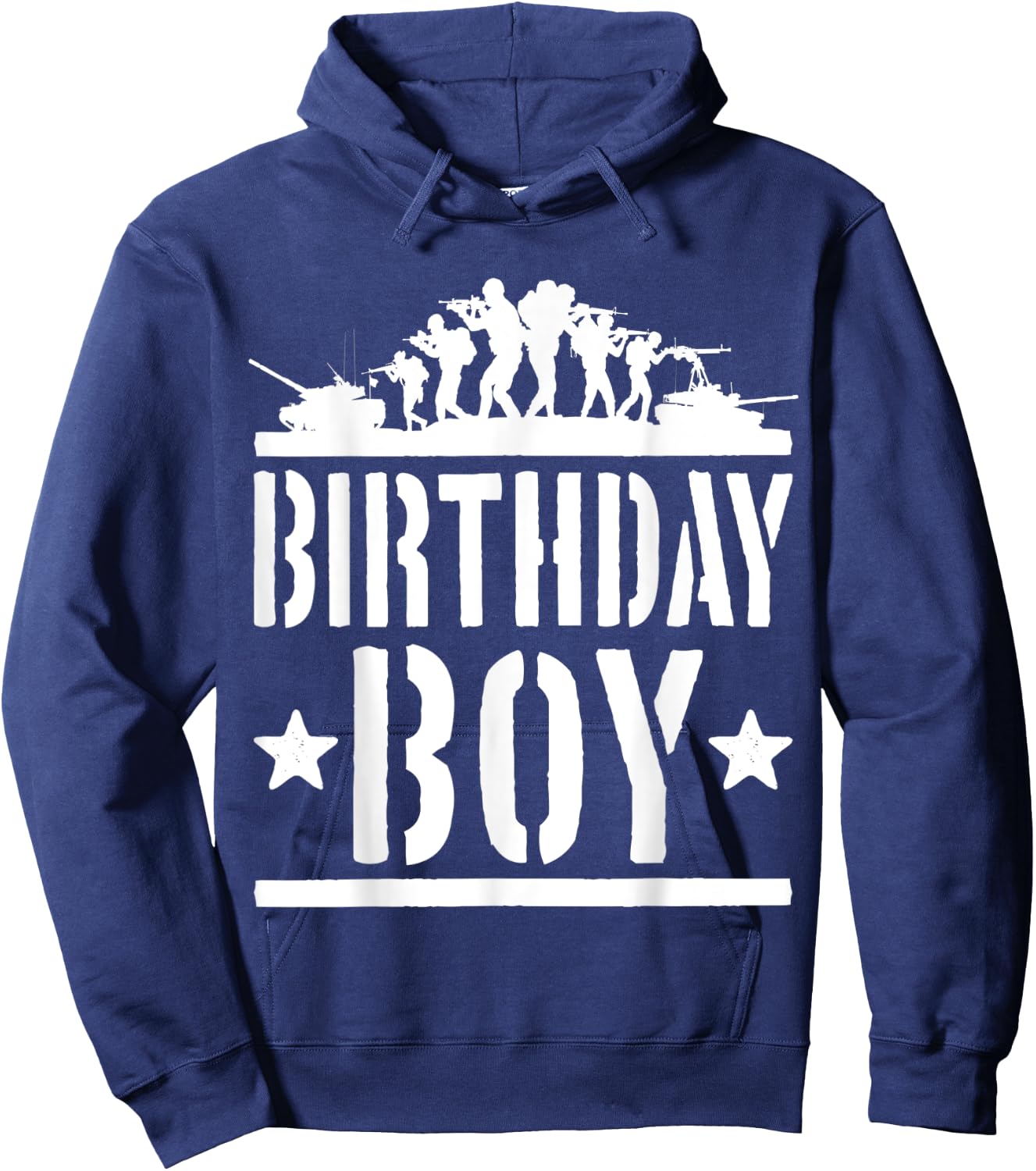Kids Army Party Gift B-Day Party Shirt Birthday Boy Hoodie - Hoodie | Navy