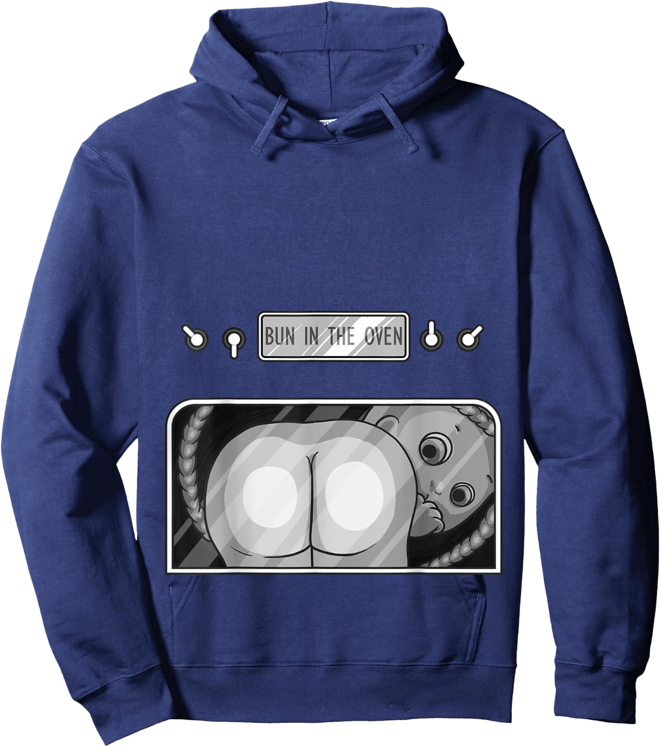 Funny Bun In The Oven Gift | Cute Expecting Pregnant Women Hoodie - Hoodie | Navy
