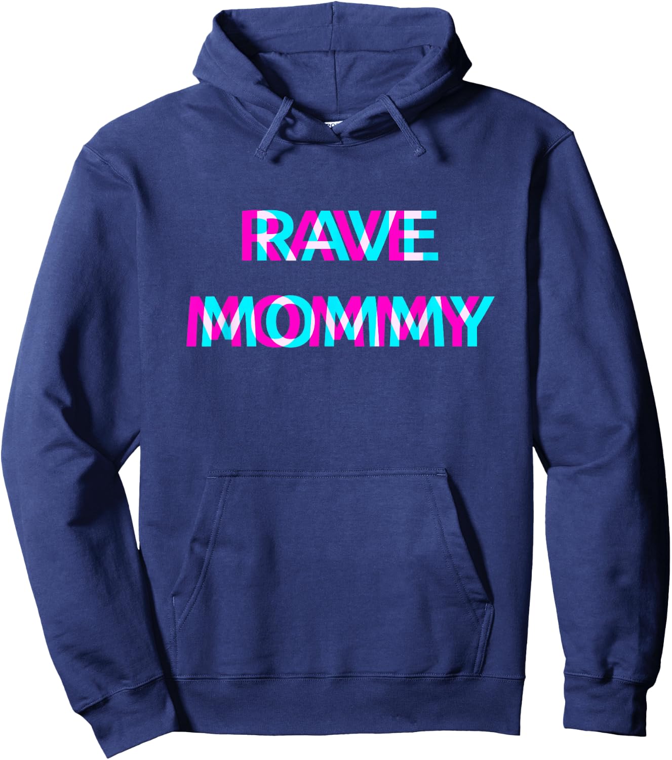 Rave Mommy Techno EDM Music Festival Mother Mom Raver Hoodie - Hoodie | Navy