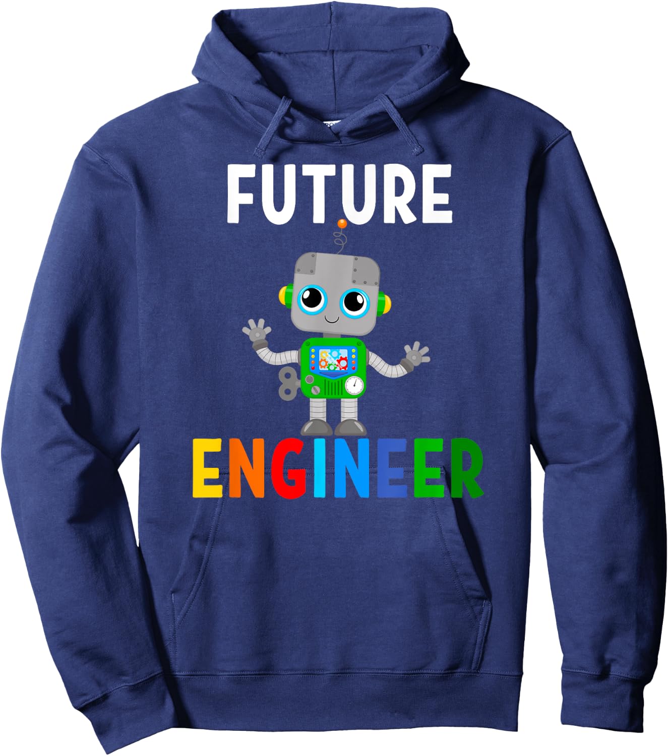 Future Engineer Costume Robot Robotics Career Adults & Kids Hoodie - Hoodie | Navy