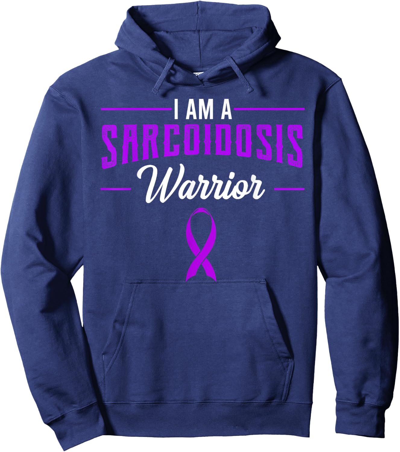 Sarcoidosis Sarcoid Besnier-Boeck-Schaumann Disease Warrior Hoodie - Hoodie | Navy