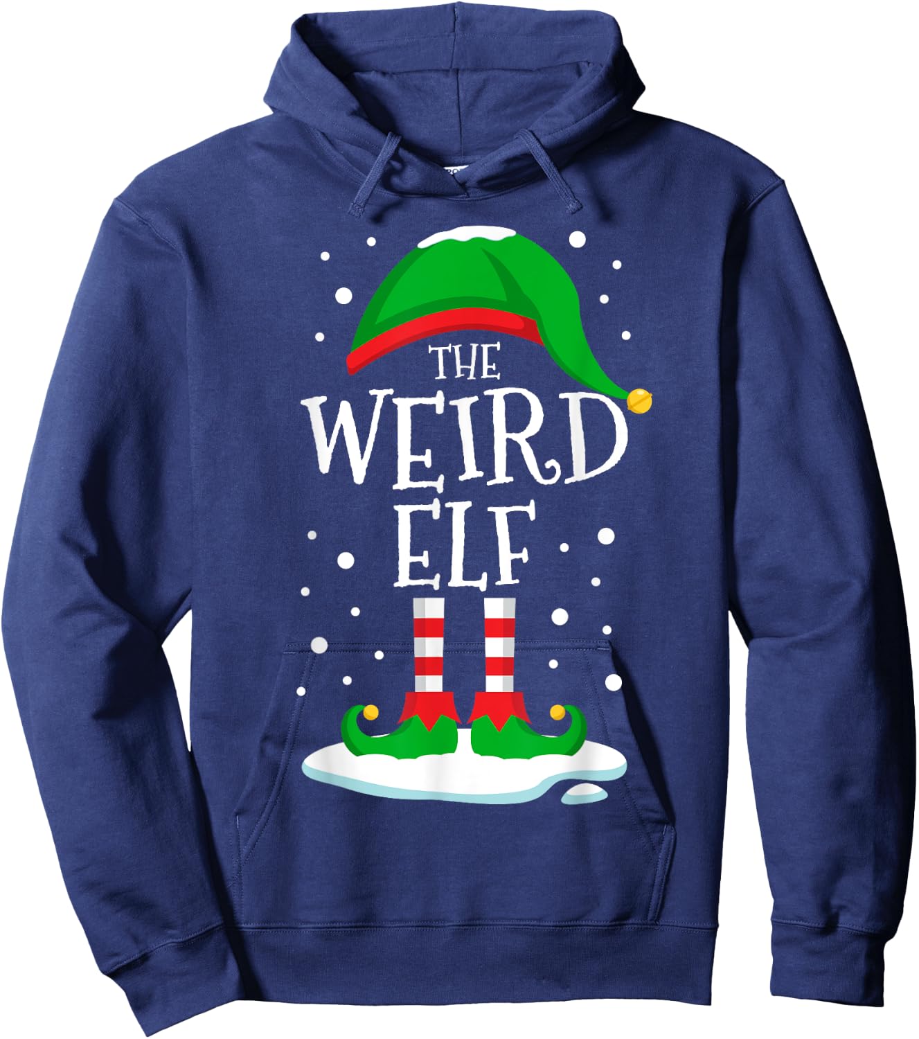 The Weird Elf Christmas Family Matching Xmas Group Funny Hoodie - Hoodie | Navy