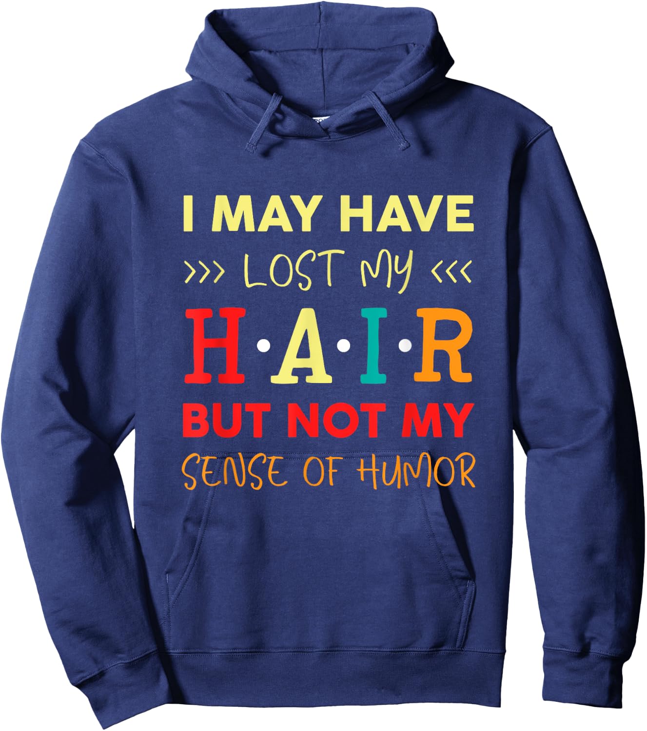 Alopecia Hair Loss Bald Head Bald Head Gift Hoodie - Hoodie | Navy