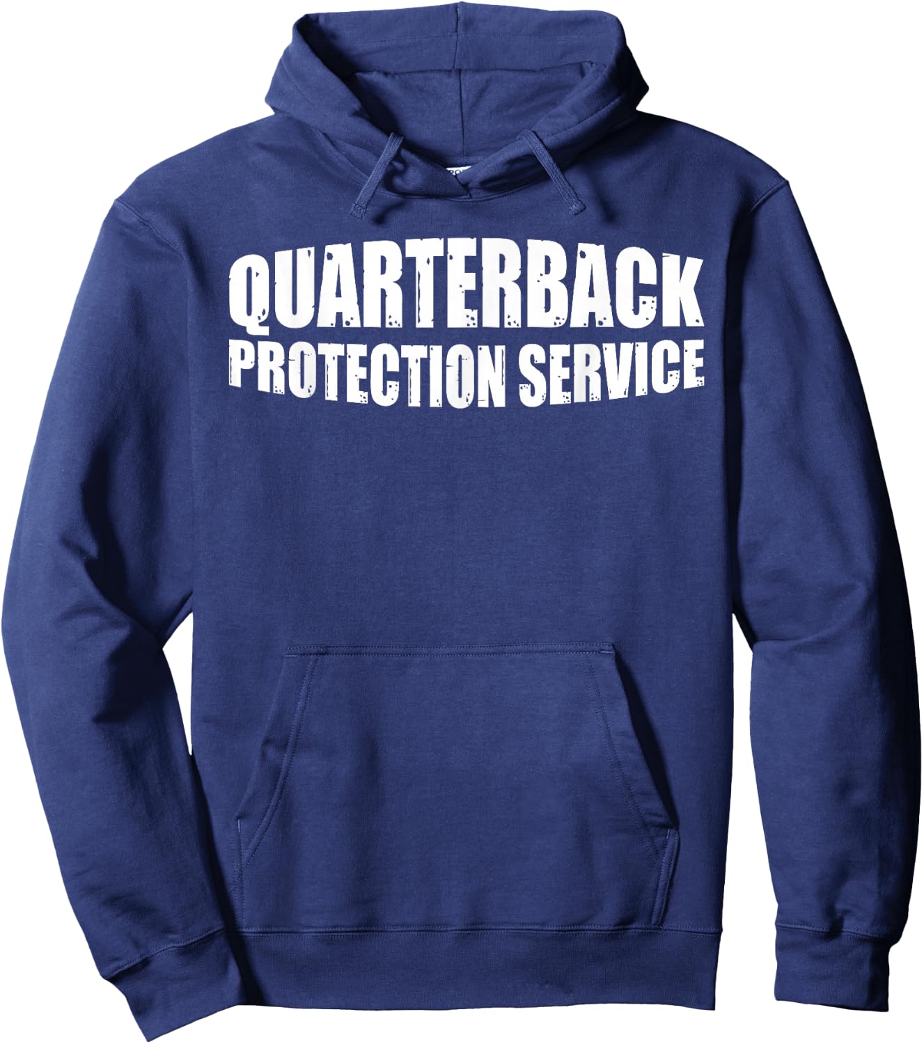 Quarterback Protection Service Hoodie - Hoodie | Navy