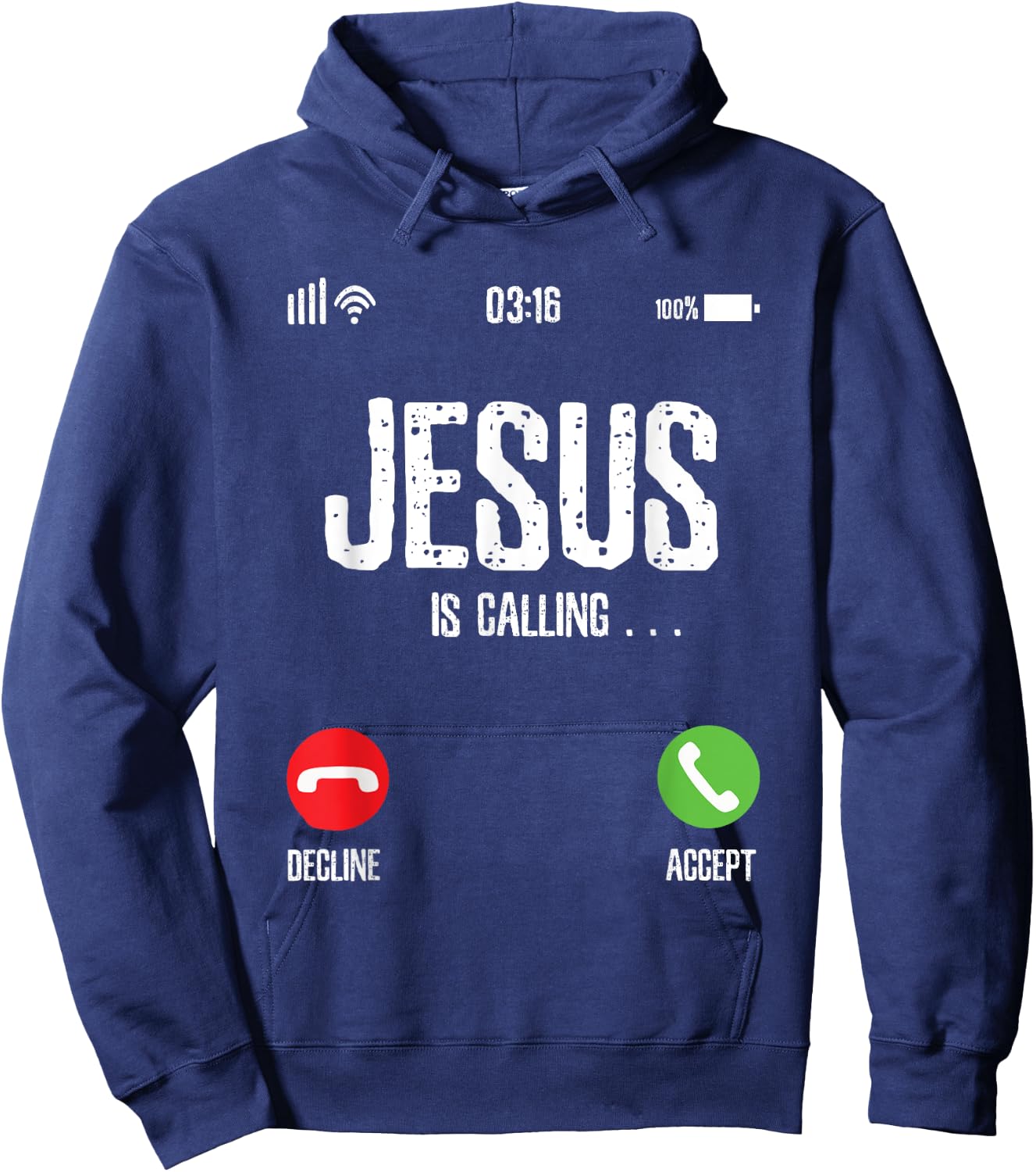 Jesus is Calling Hoodie - Hoodie | Navy