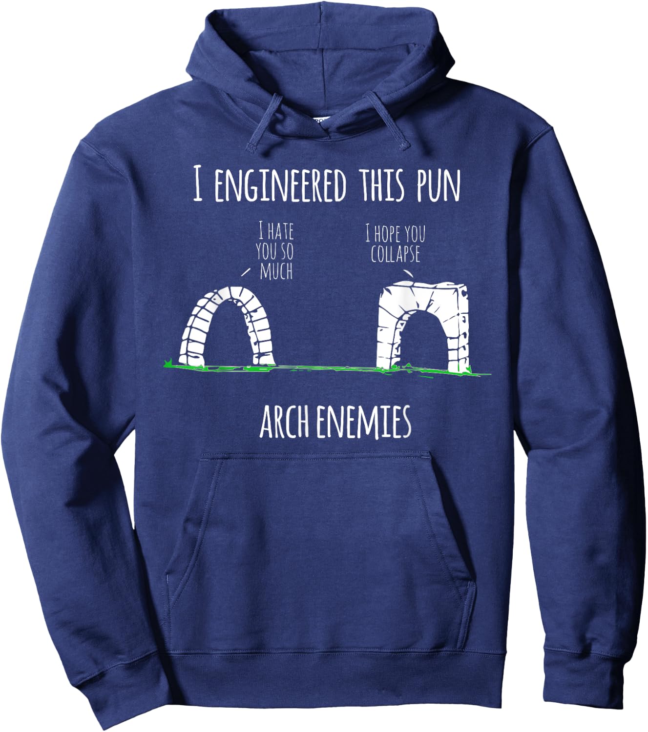 Funny Civil Engineer - Structural Engineer Pun Gift Hoodie - Hoodie | Navy