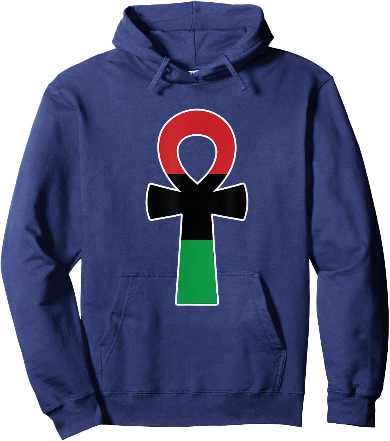Afrocentrism Ankh Cross Black King Black Egyptian Nubians Hoodie - Hoodie | Navy