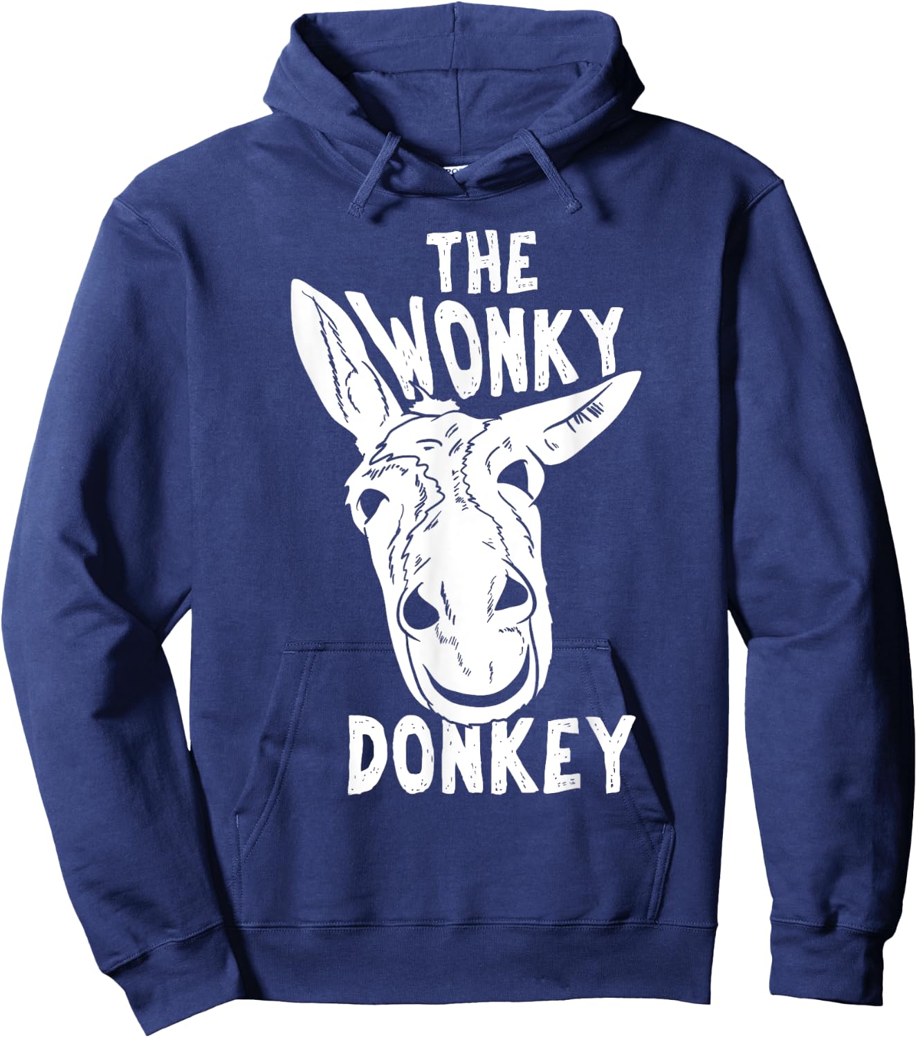 The Wonky Donkey Funny Donkey Lover Farm Animal Hoodie - Hoodie | Navy