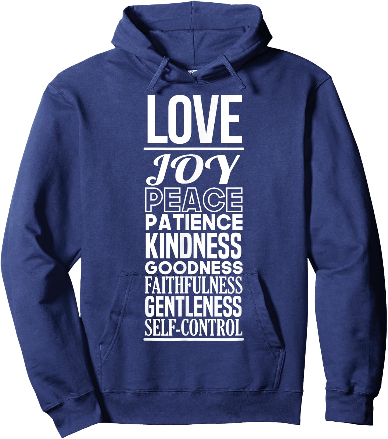 Fruit of the Spirit | Christian Positivity Encouraging Hoodie - Hoodie | Navy