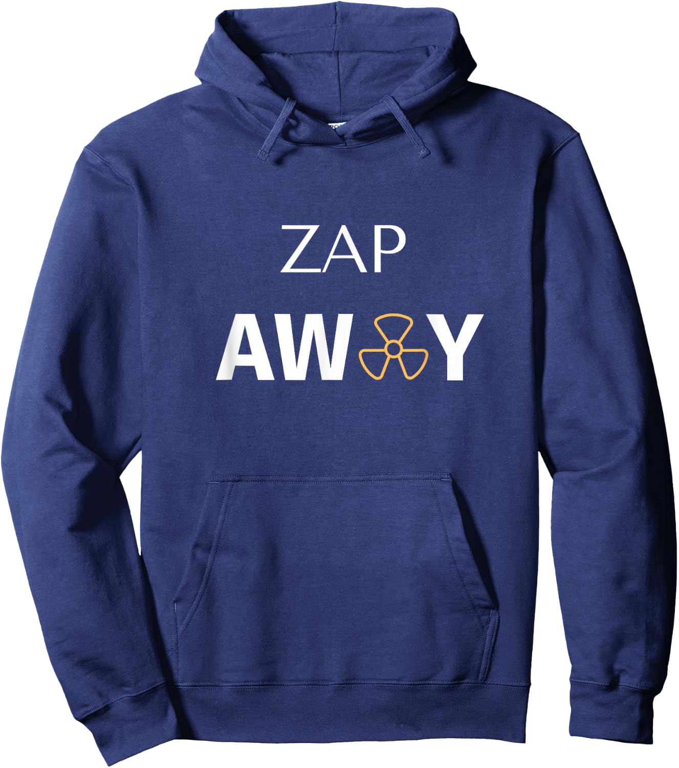 Radiation Treatment For Cancer Patients "Zap away" Hoodie - Hoodie | Navy