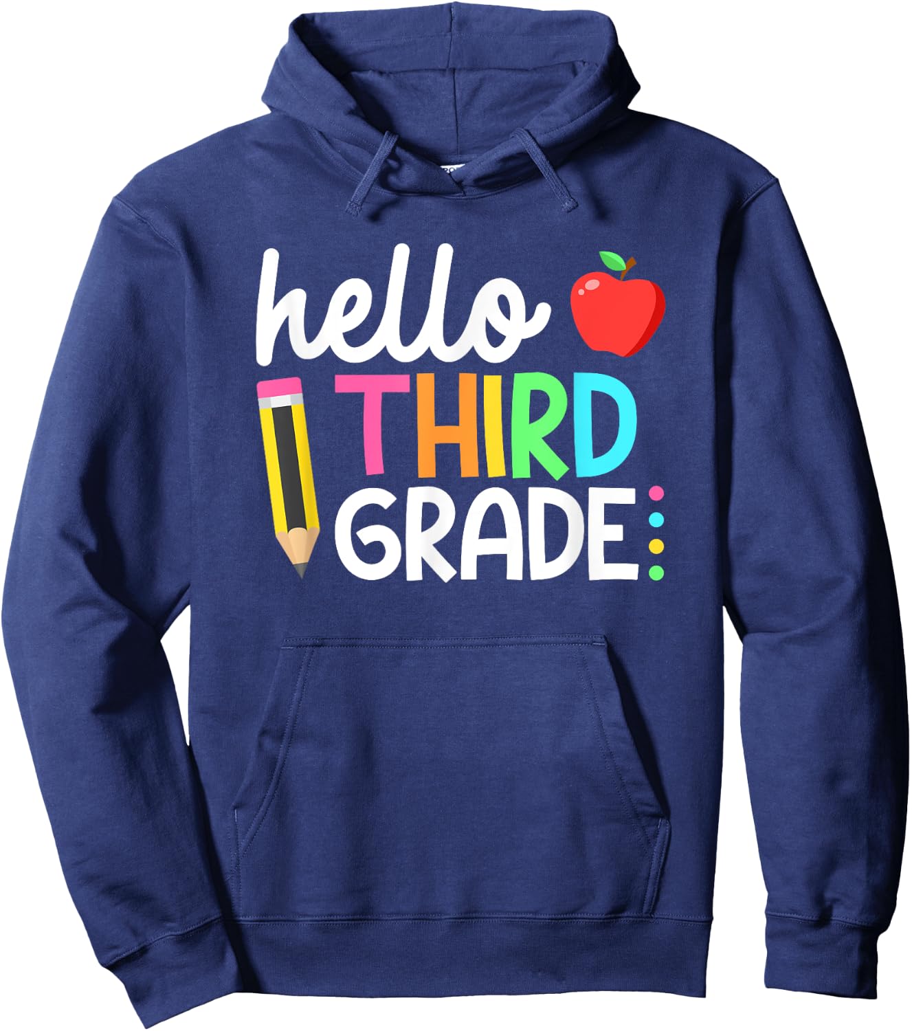 Hello Third Grade Team 3rd Grade Back to School Teacher Kids Hoodie - Hoodie | Navy