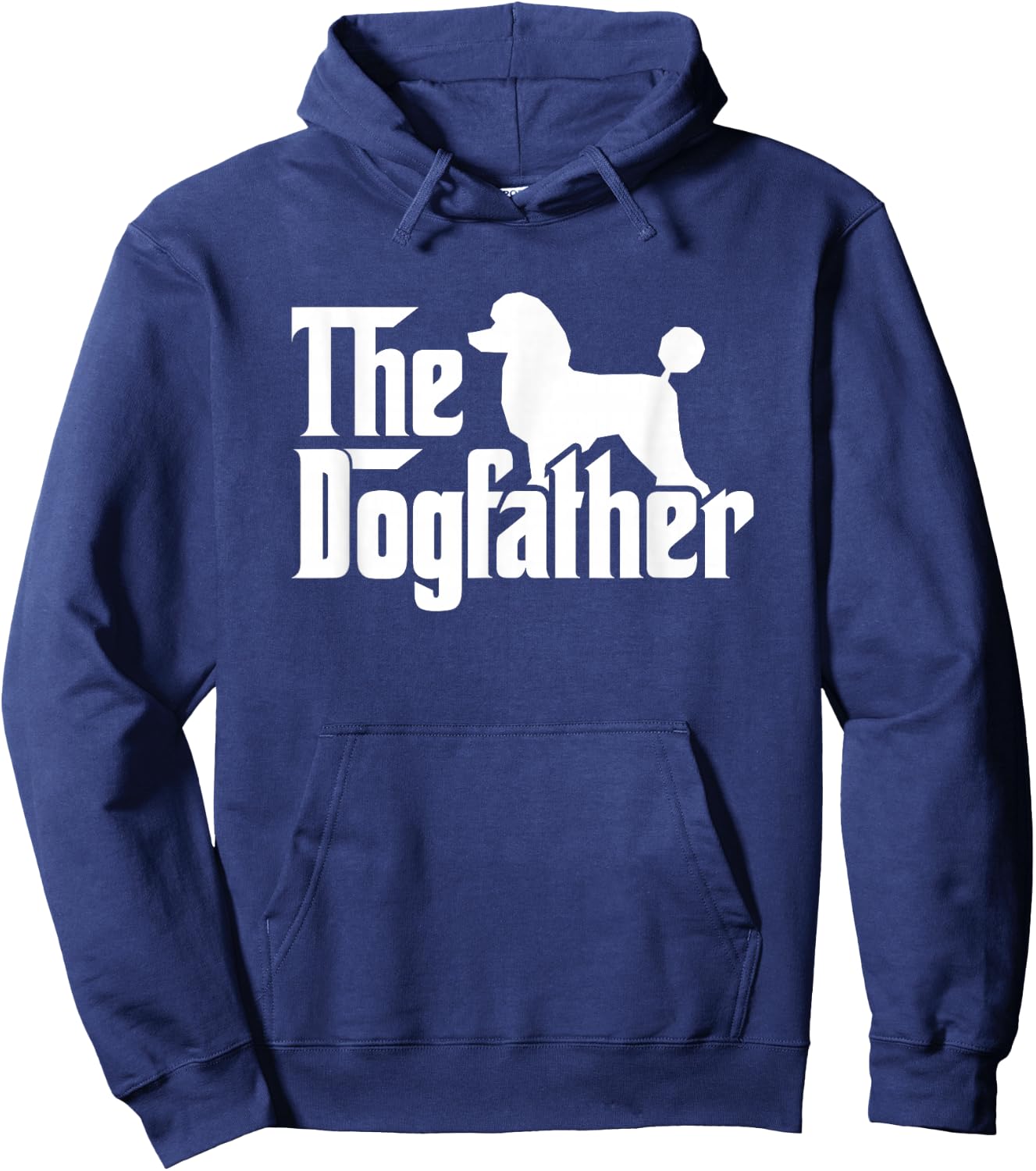 Poodle The Dogfather Cool Dog Daddy Dad Papa Father Men Kids Hoodie - Hoodie | Navy