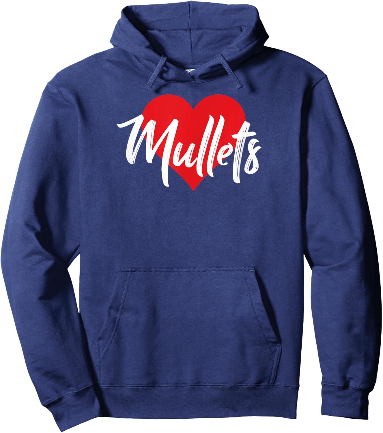 I Love Mullets Mullet Lover Gift Hoodie - Hoodie | Navy