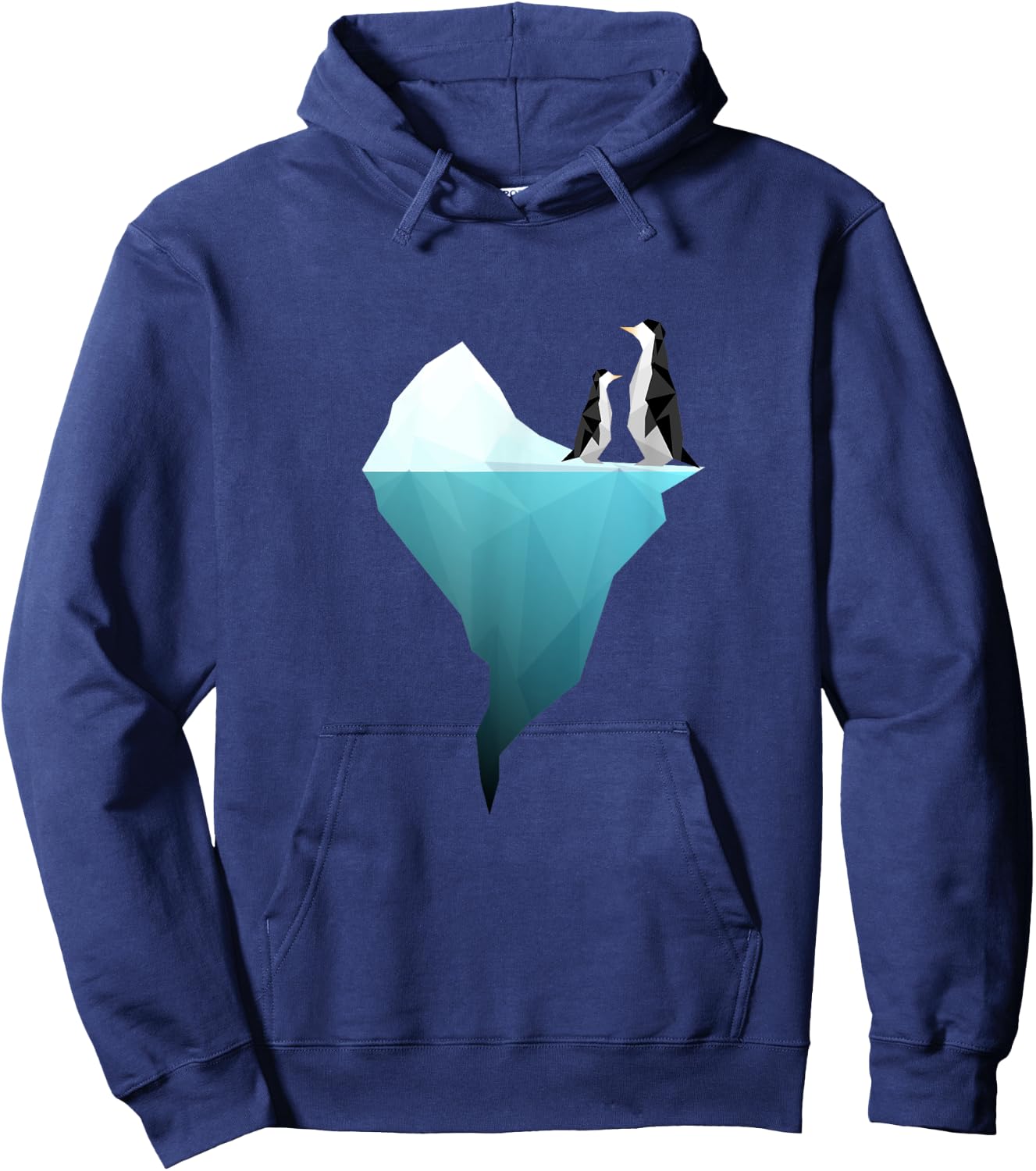 Unique geometric penguins Graphic - friend/men/women Hoodie - Hoodie | Navy