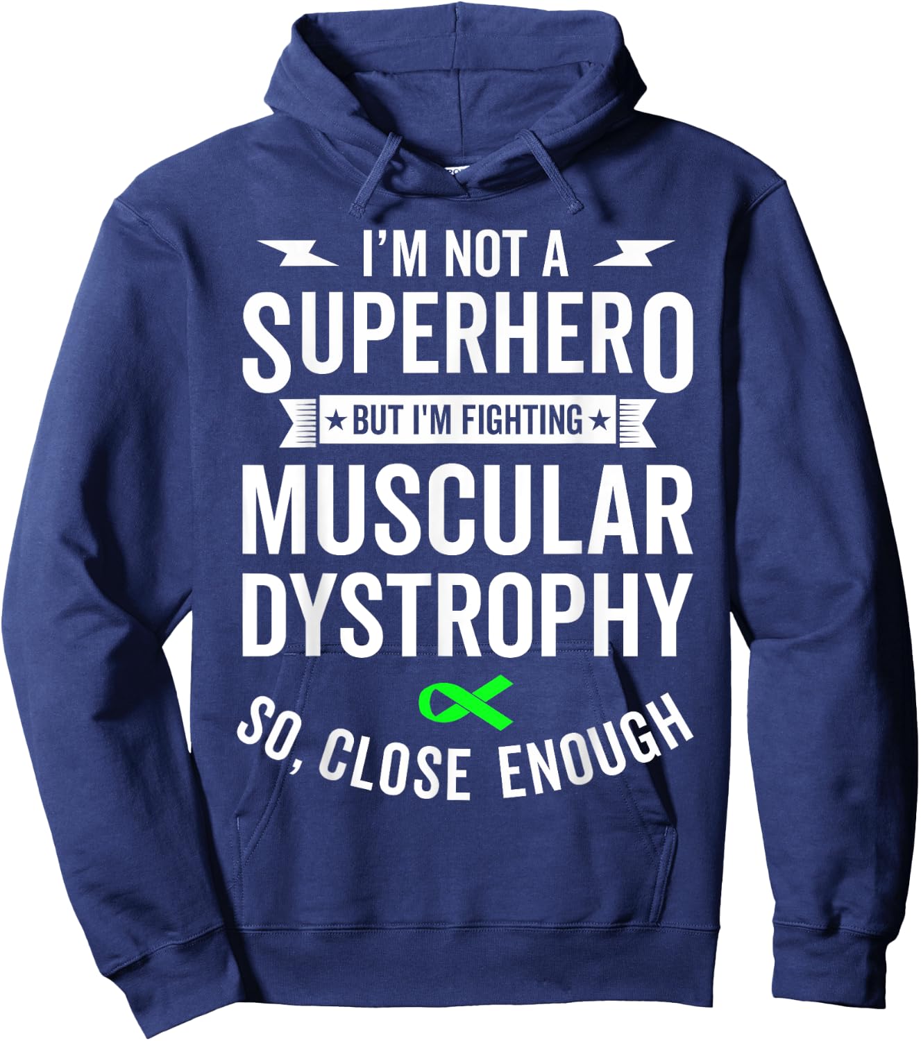 Muscular Dystrophy Warrior Survivor Awareness Support Gift Hoodie - Hoodie | Navy