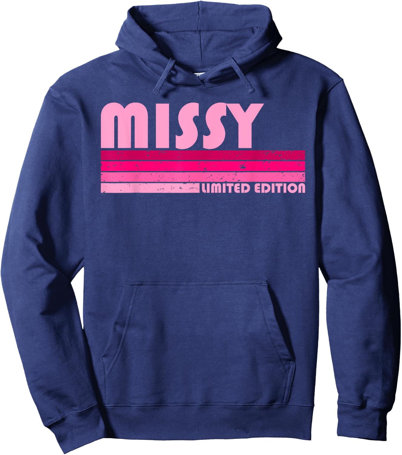 MISSY Name Personalized Retro Vintage 80s 90s Birthday Hoodie - Hoodie | Navy