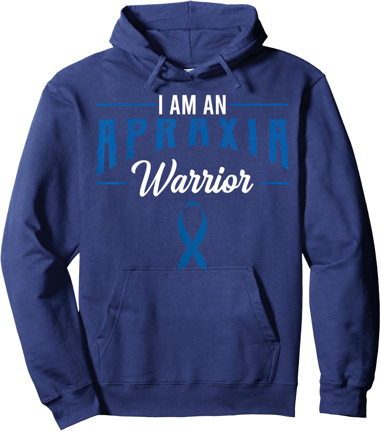Apraxia Awareness Supporter Limb-Kinetic Fighter Warrior Hoodie - Hoodie | Navy