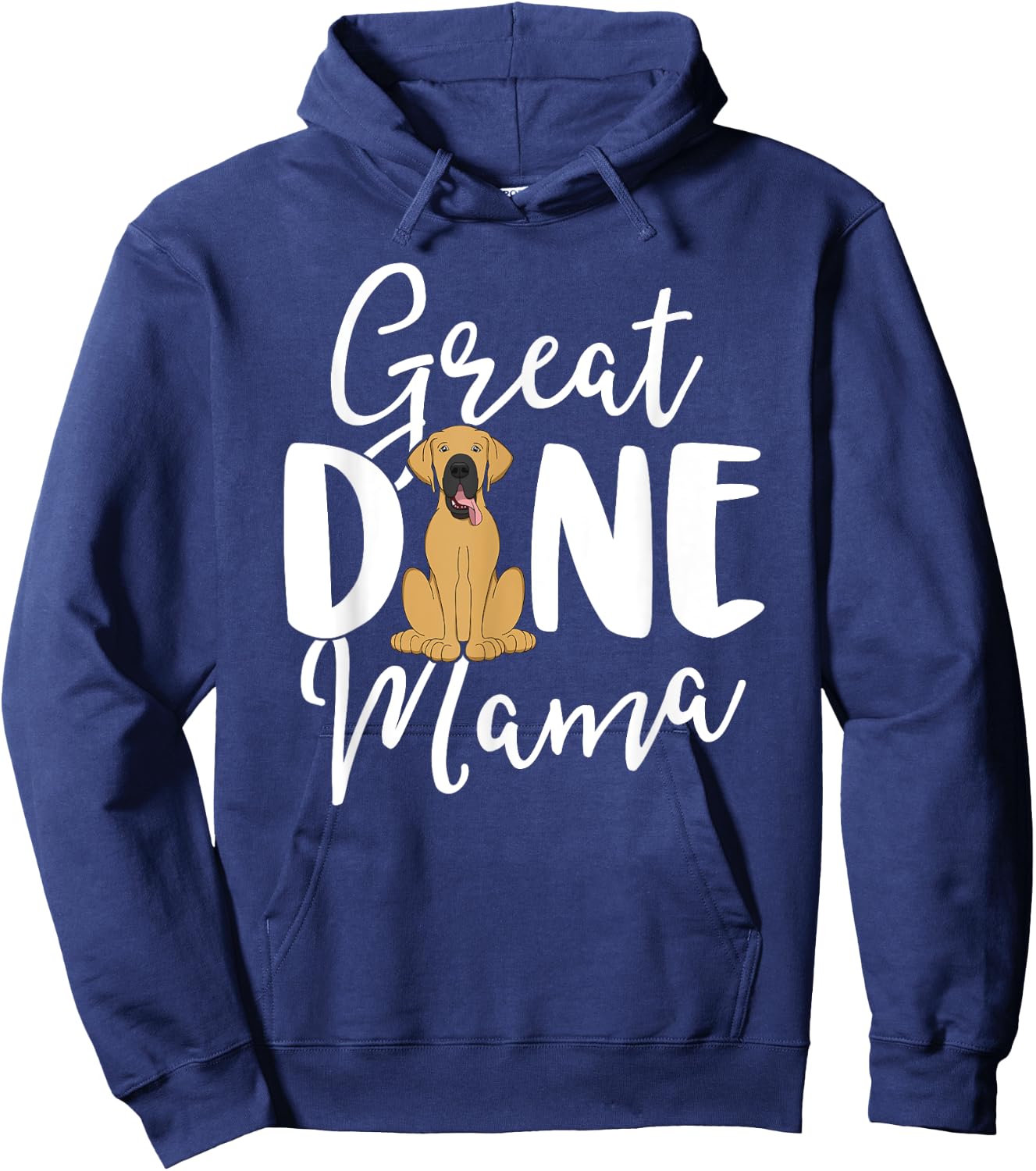 Fawn Great Dane Mama Dog Owner Shirts Women Mom Gift Hoodie - Hoodie | Navy