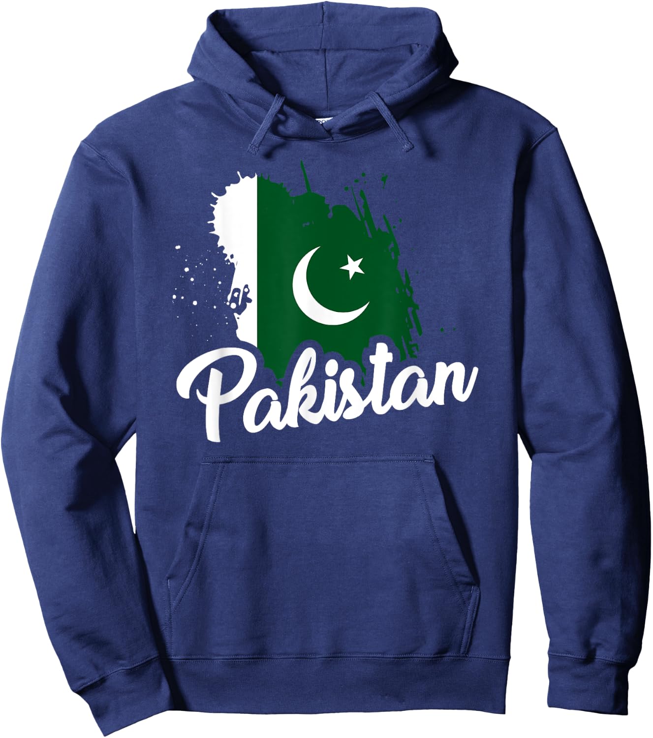 Pakistan Flag T Shirt Pakistani Proud Roots Love Team Cute Hoodie - Hoodie | Navy