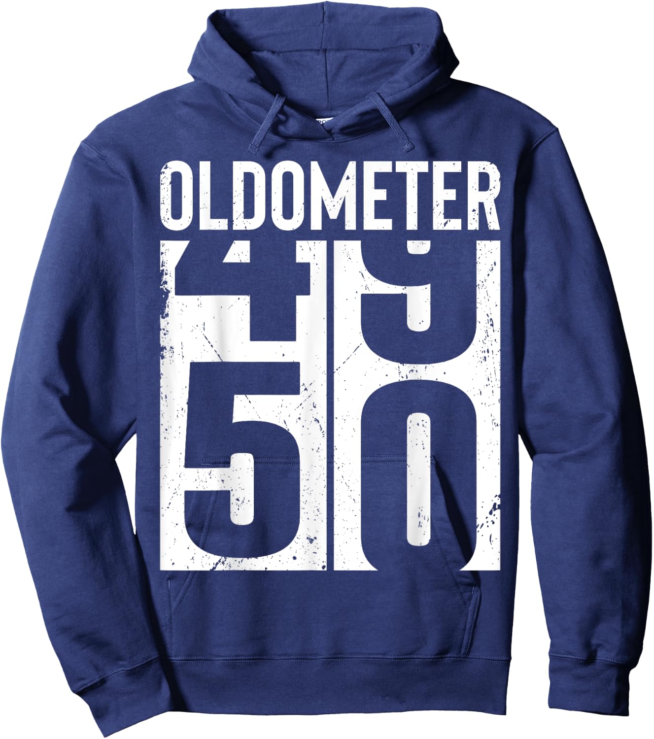 Funny 50 Years Old 50th Birthday Odometer Oldometer Gift Men Hoodie - Hoodie | Navy