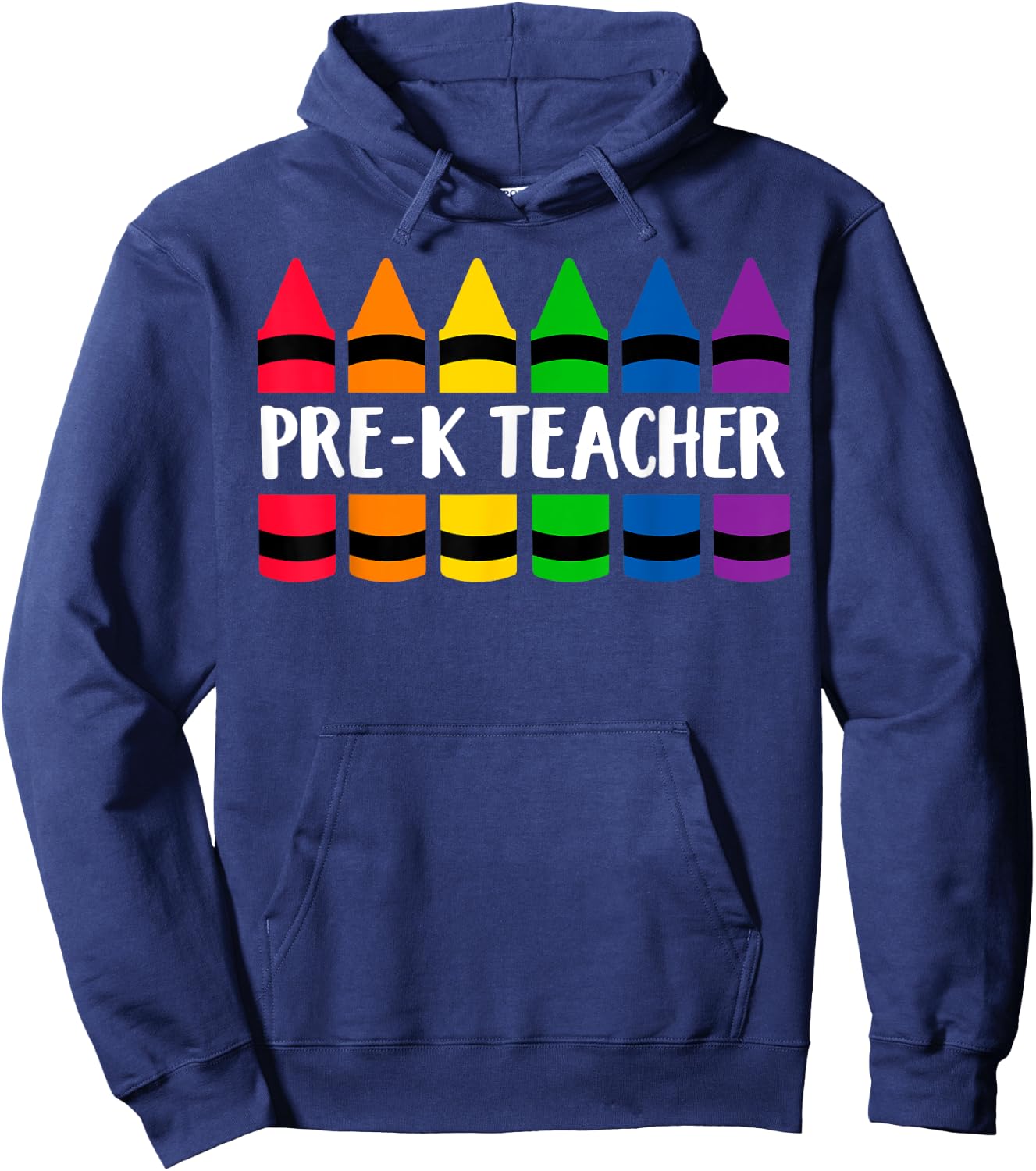 Pre-K Teacher Crayon - CRAY Teacher Women Hoodie - Hoodie | Navy