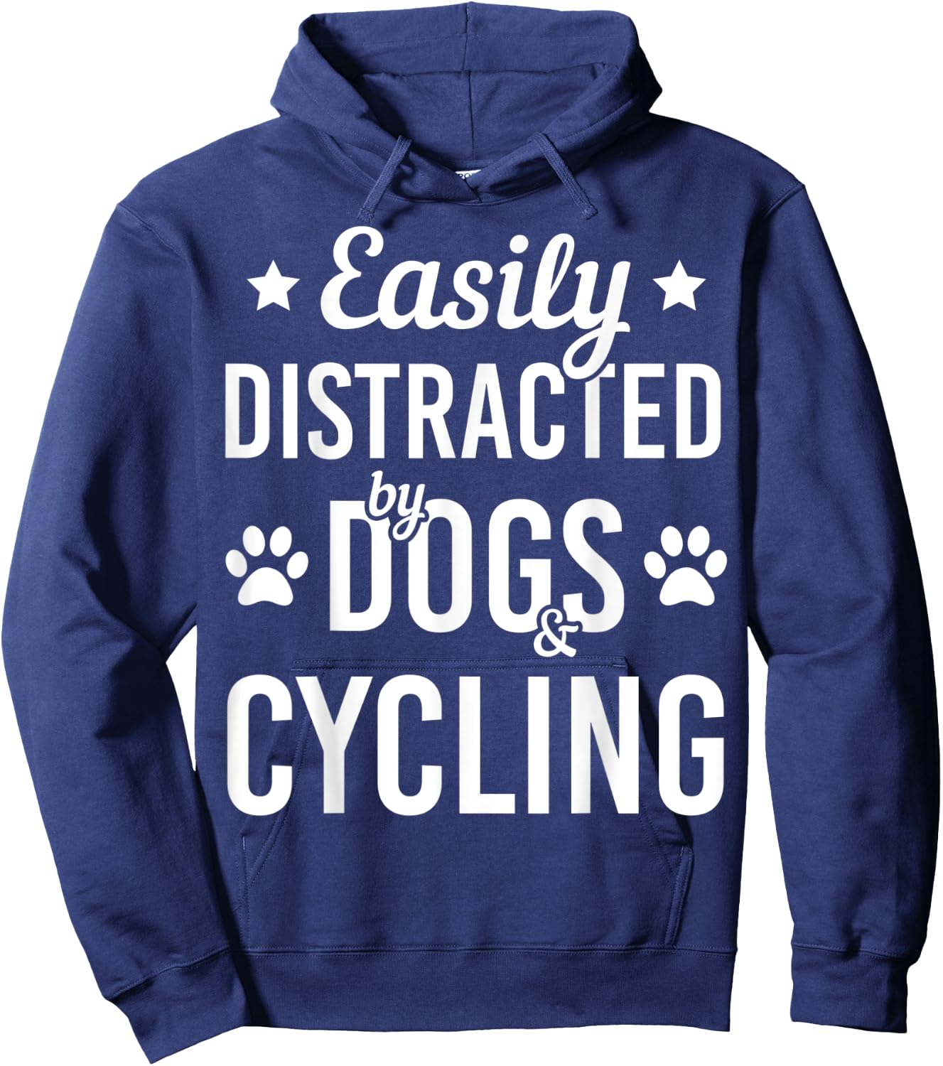 Dog Lover Cycling Lover Dogs And Cycling Bicycle Funny Dog Hoodie - Hoodie | Navy