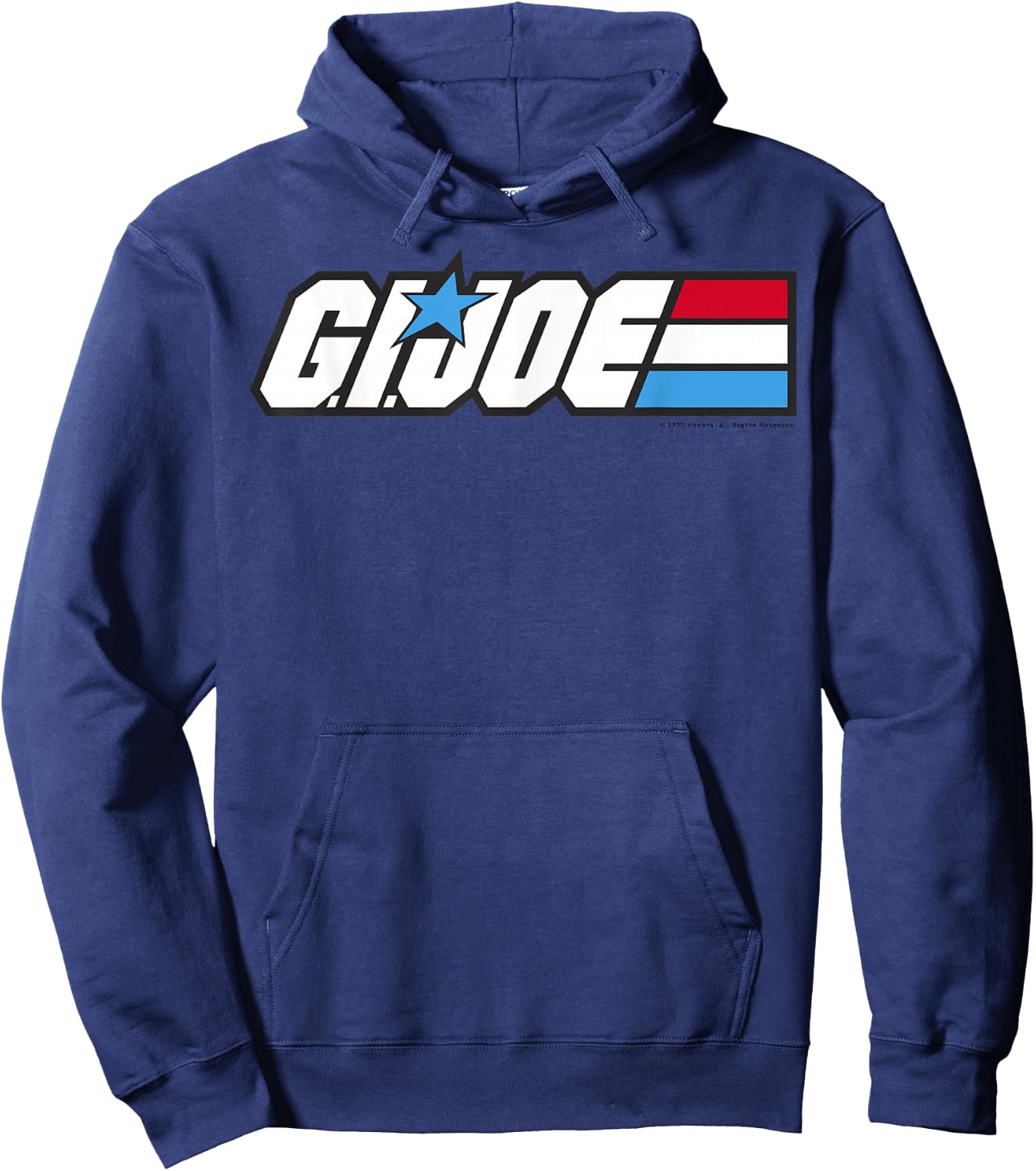 G.I. Joe American Hero Red White & Blue Simple Logo Hoodie - Hoodie | Navy