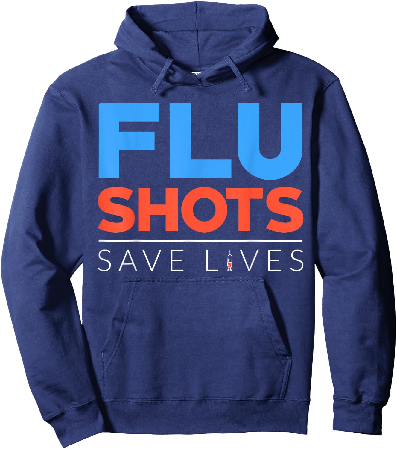 Flu Season Funny Flu Shot Doctor Medicine Health Vaccination Hoodie - Hoodie | Navy