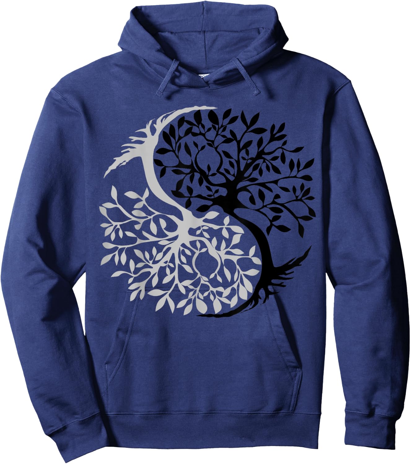 Tree Of Life Yin Yang Symbol Funny Bonsai Zen Gift Men Women Hoodie - Hoodie | Navy