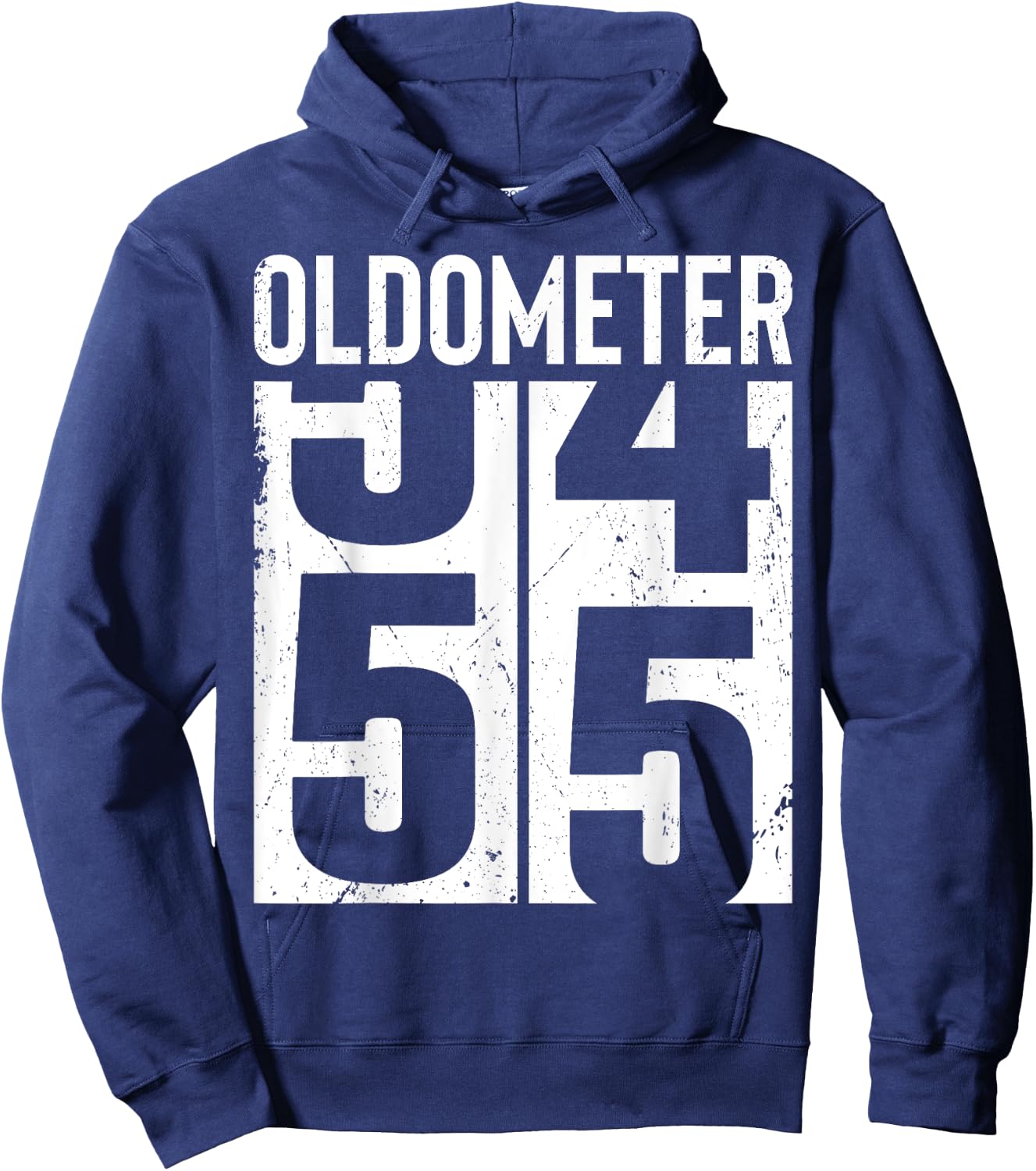 Funny 55 Years Old 55th Birthday Odometer Oldometer Men Hoodie - Hoodie | Navy