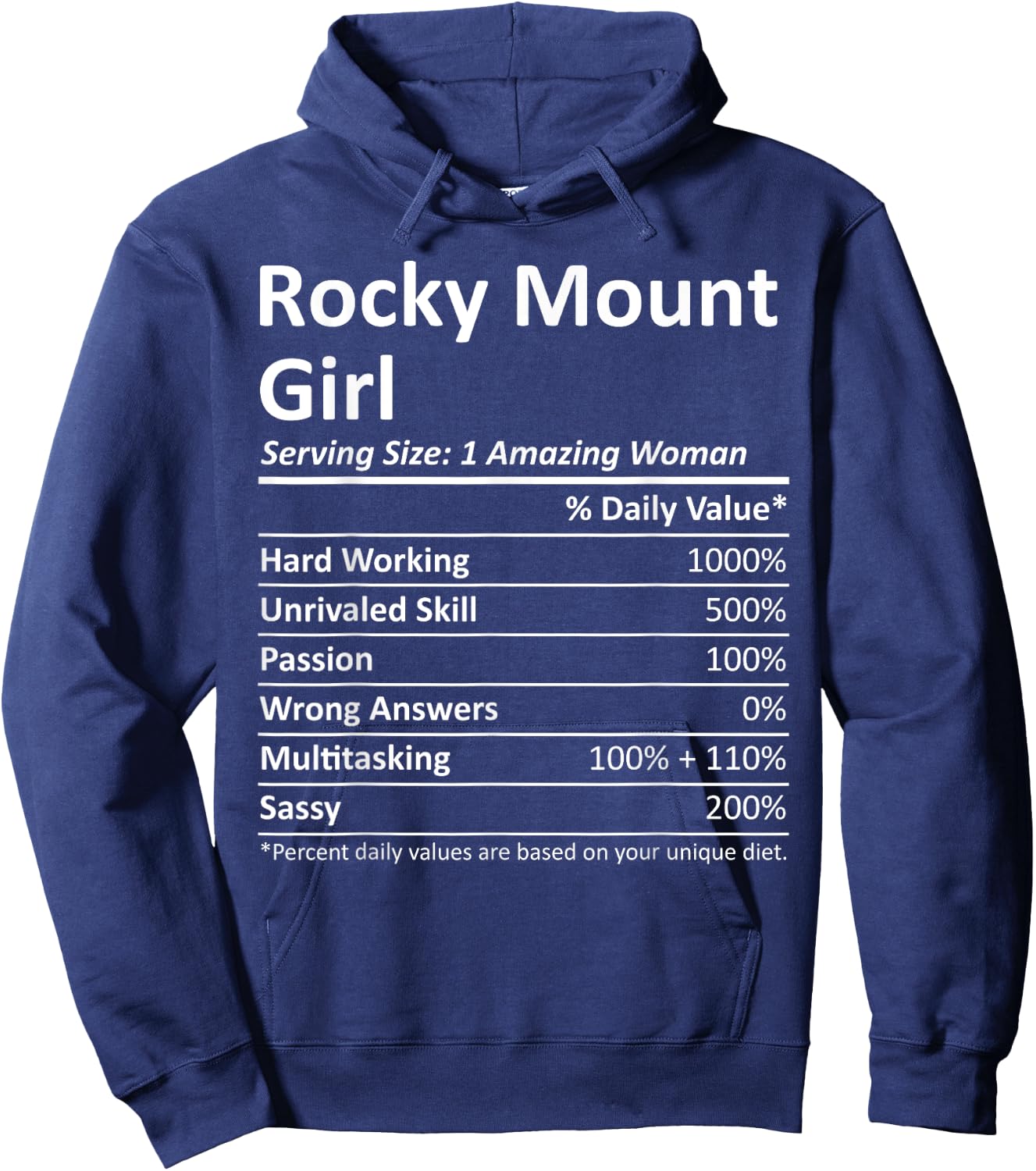 ROCKY MOUNT GIRL NC NORTH CAROLINA Funny City Home Root Gift Hoodie - Hoodie | Navy