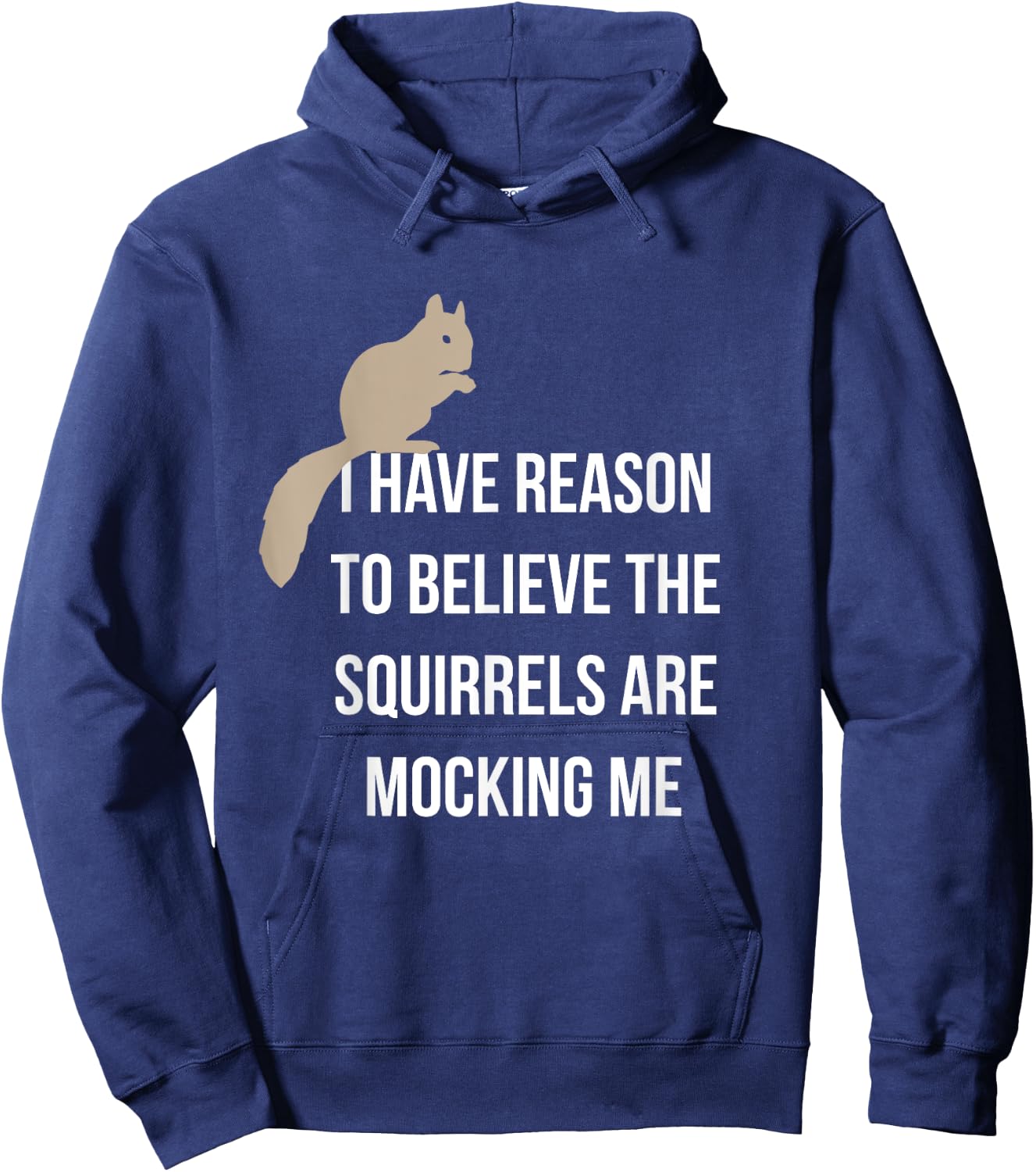 I Have Reason To Believe The Squirrels Are Mocking Me Hoodie - Hoodie | Navy