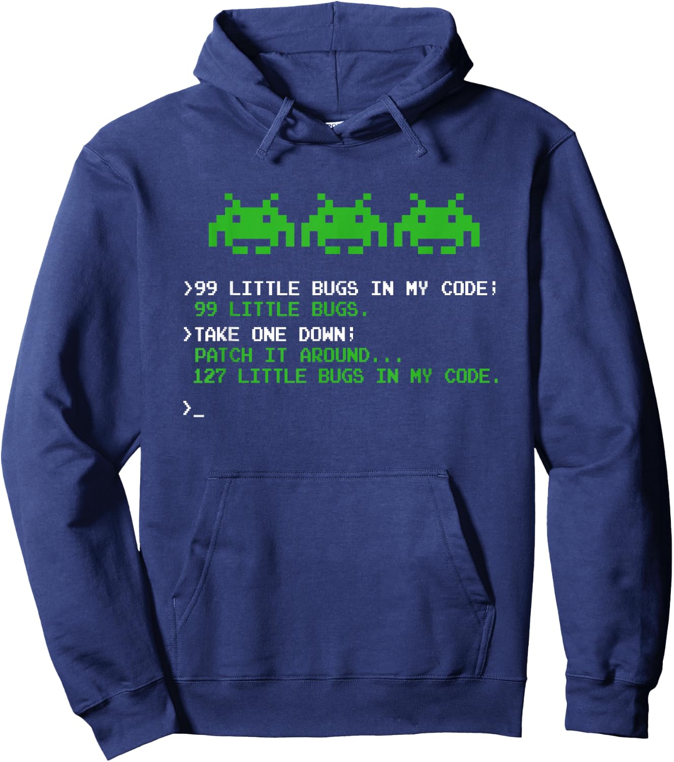 99 Small Bugs in Code Software Engineer Programmer Hoodie - Hoodie | Navy
