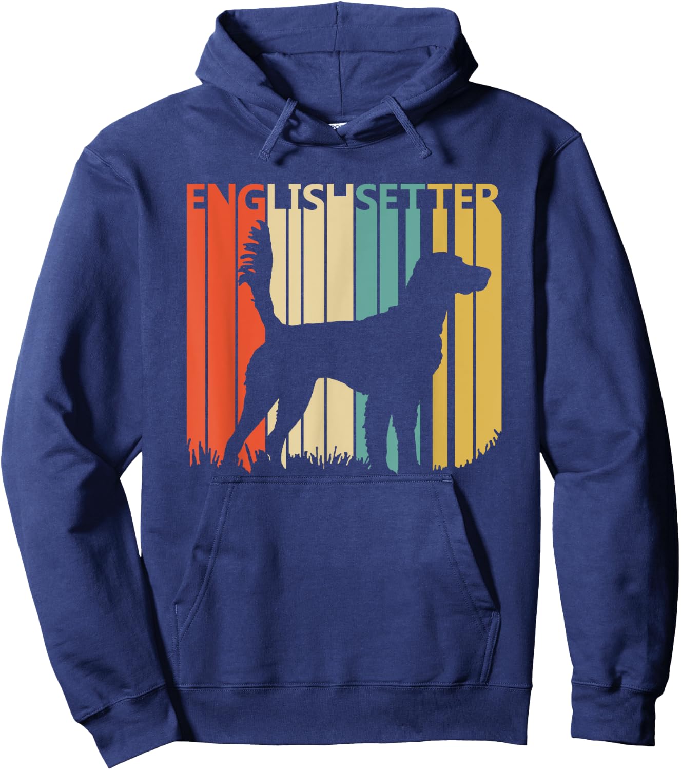 Vintage English Setter dog Hoodie - Hoodie | Navy