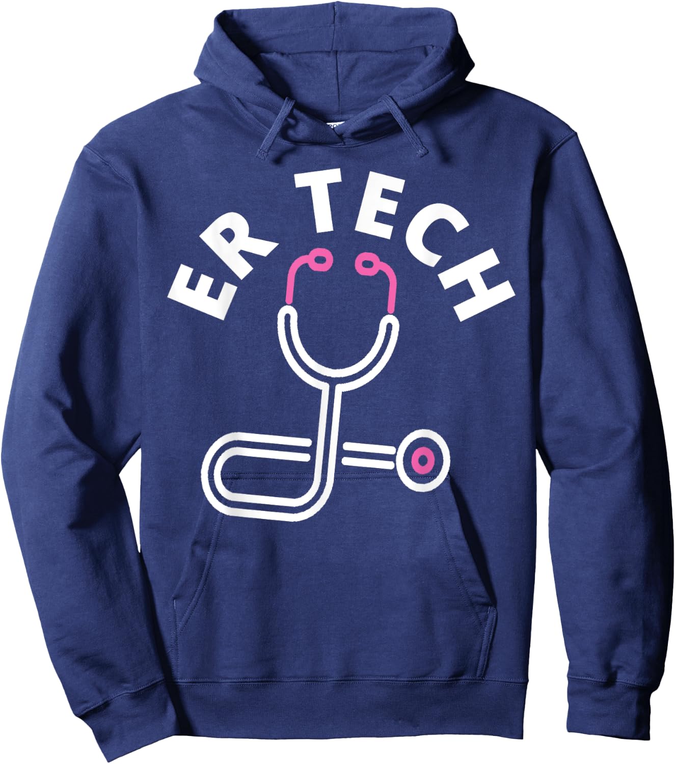 ER Tech Technicians Design - Emergency Room Nursing Staff Hoodie - Hoodie | Navy