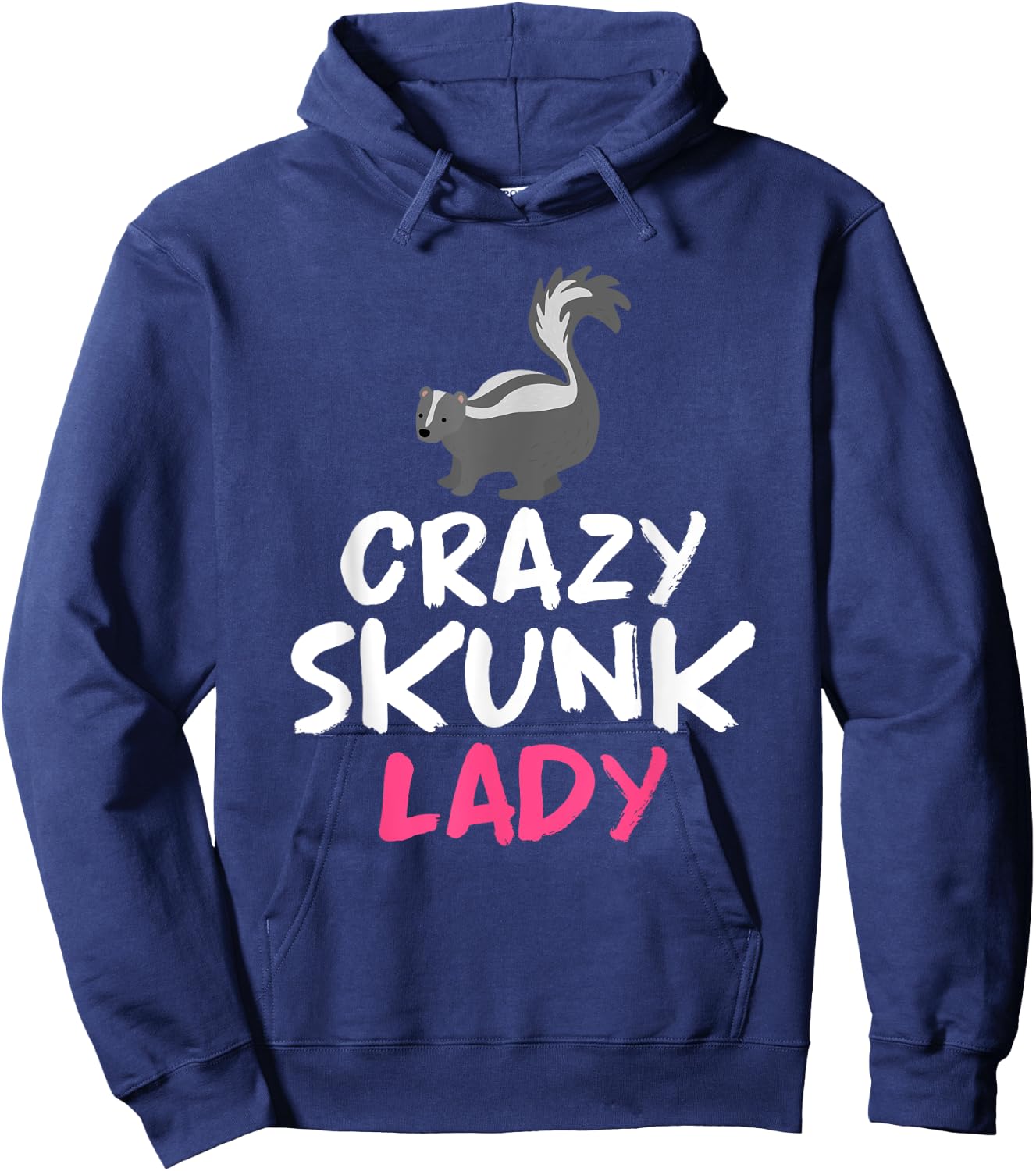 Crazy Skunk Lady Skunk Hoodie - Hoodie | Navy