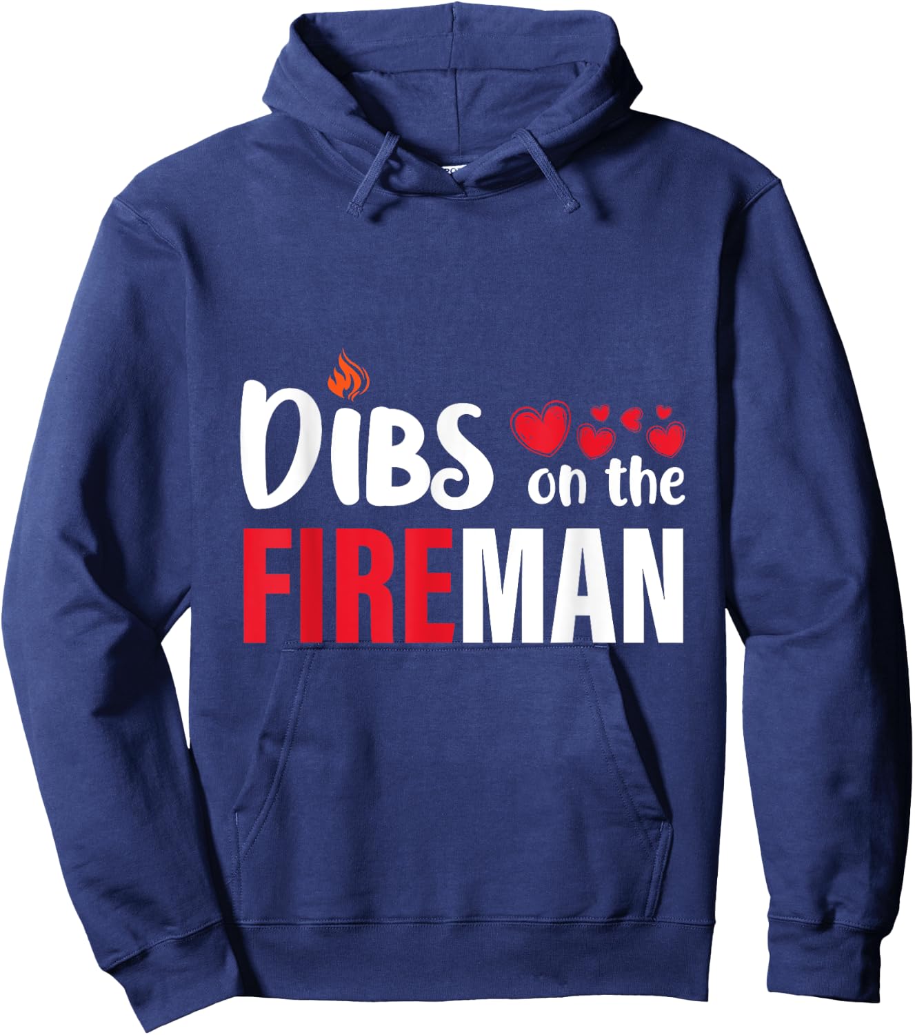 Dibs on the Fireman Firefighter Wife Girlfriend Women Gifts Hoodie - Hoodie | Navy