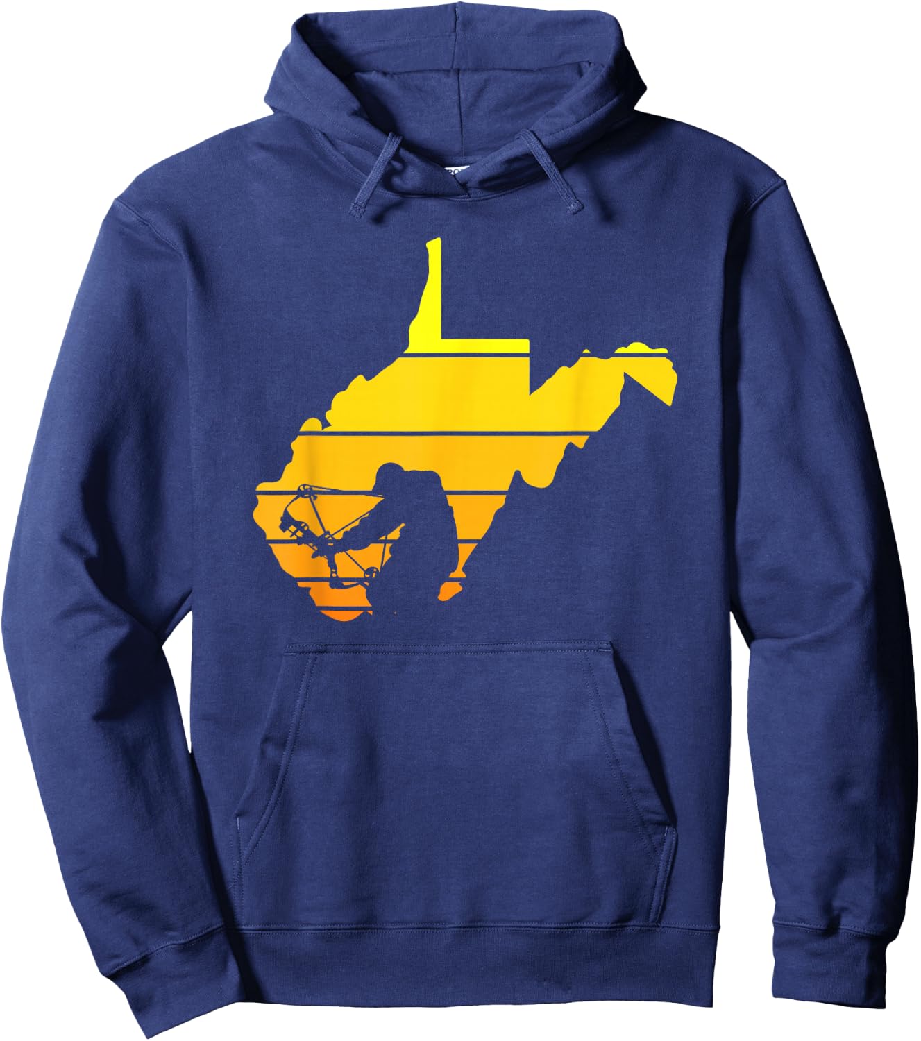 Sunset West Virginia Bowhunter Hoodie - Hoodie | Navy