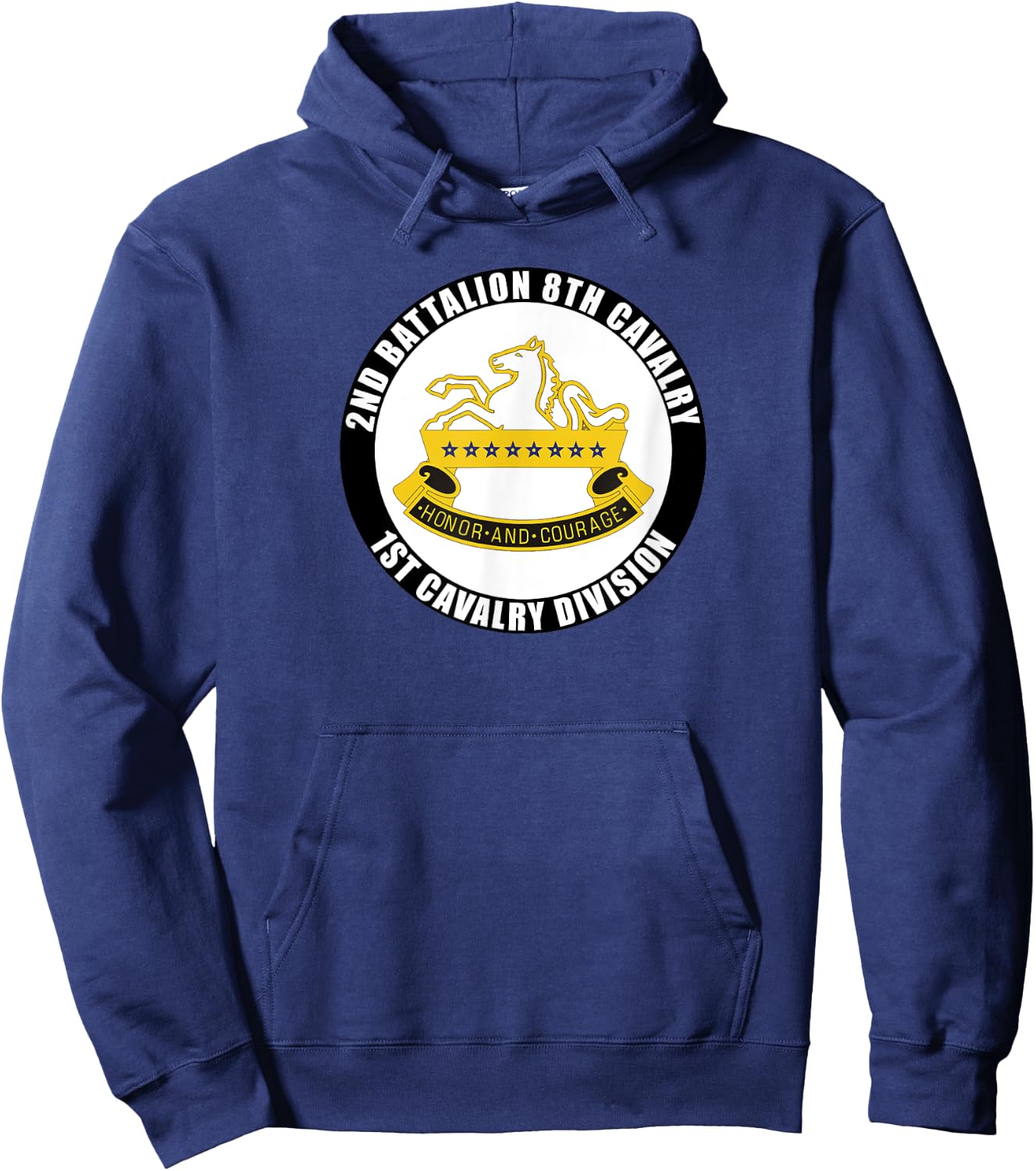 2nd Battalion 8th Cavalry 1st Cavalry Division Veteran Gift Hoodie - Hoodie | Navy