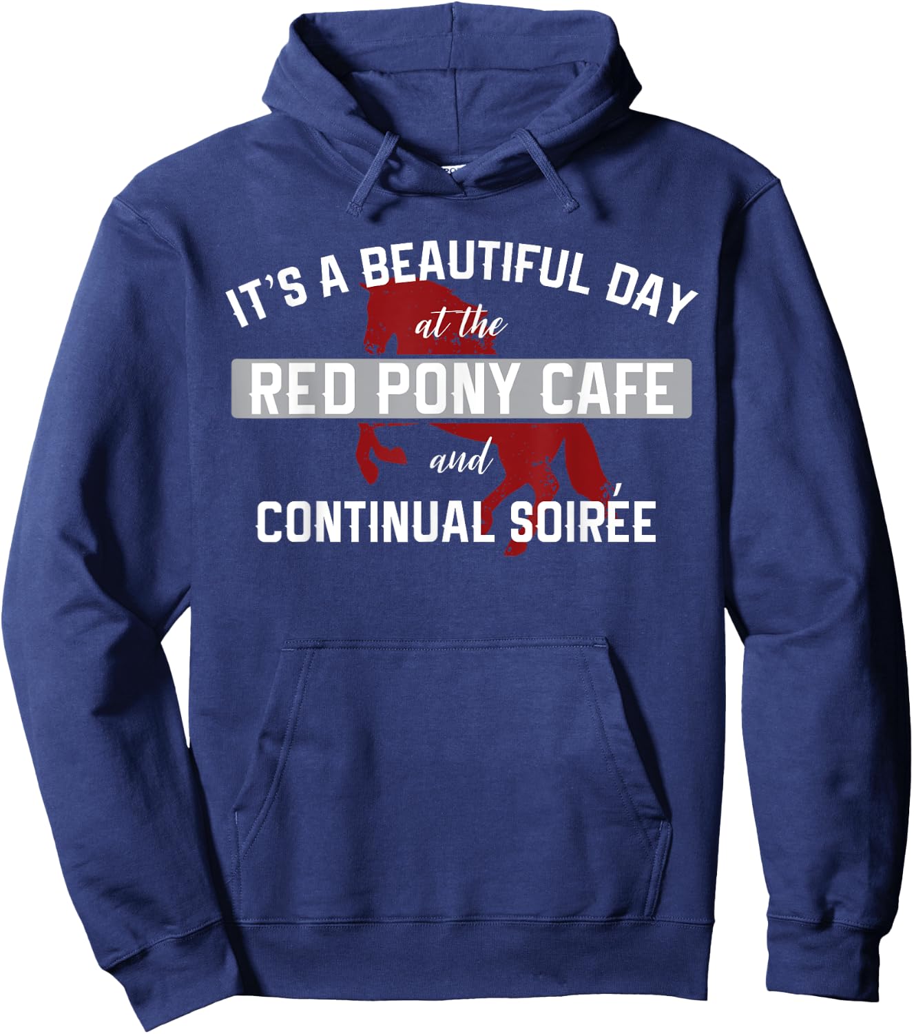 Red Pony Hoodie - Hoodie | Navy