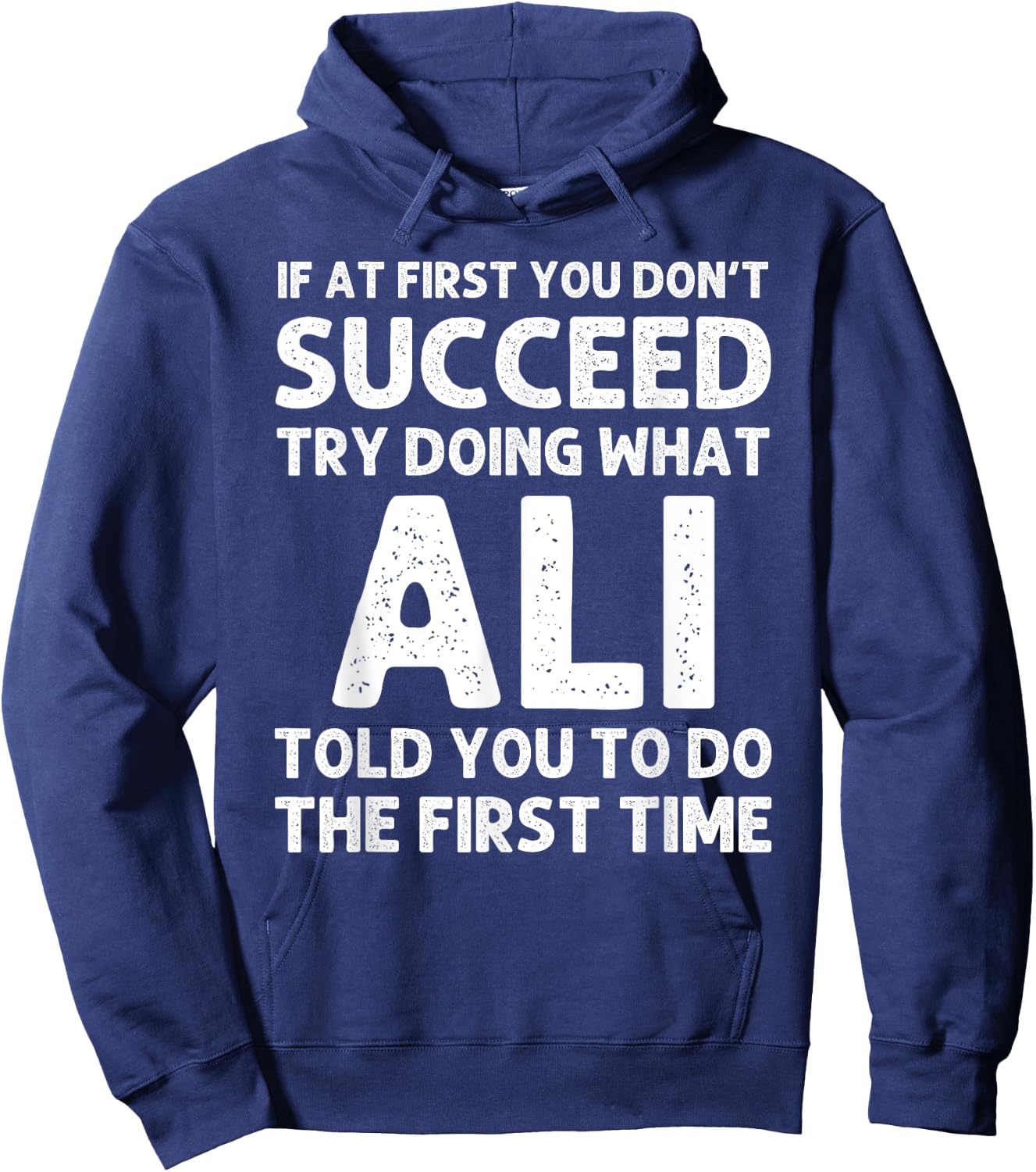 ALI Gift Name Personalized Birthday Funny Christmas Joke Hoodie - Hoodie | Navy